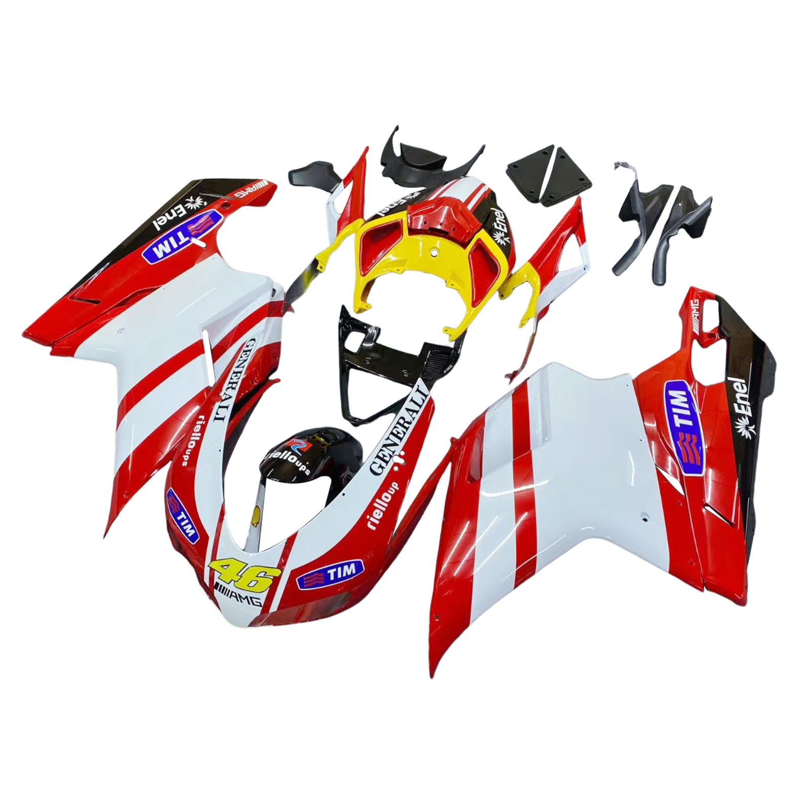 Fairing Kit Bodywork ABS fit For Ducati 1098 1198 848 2007-2011 Generic