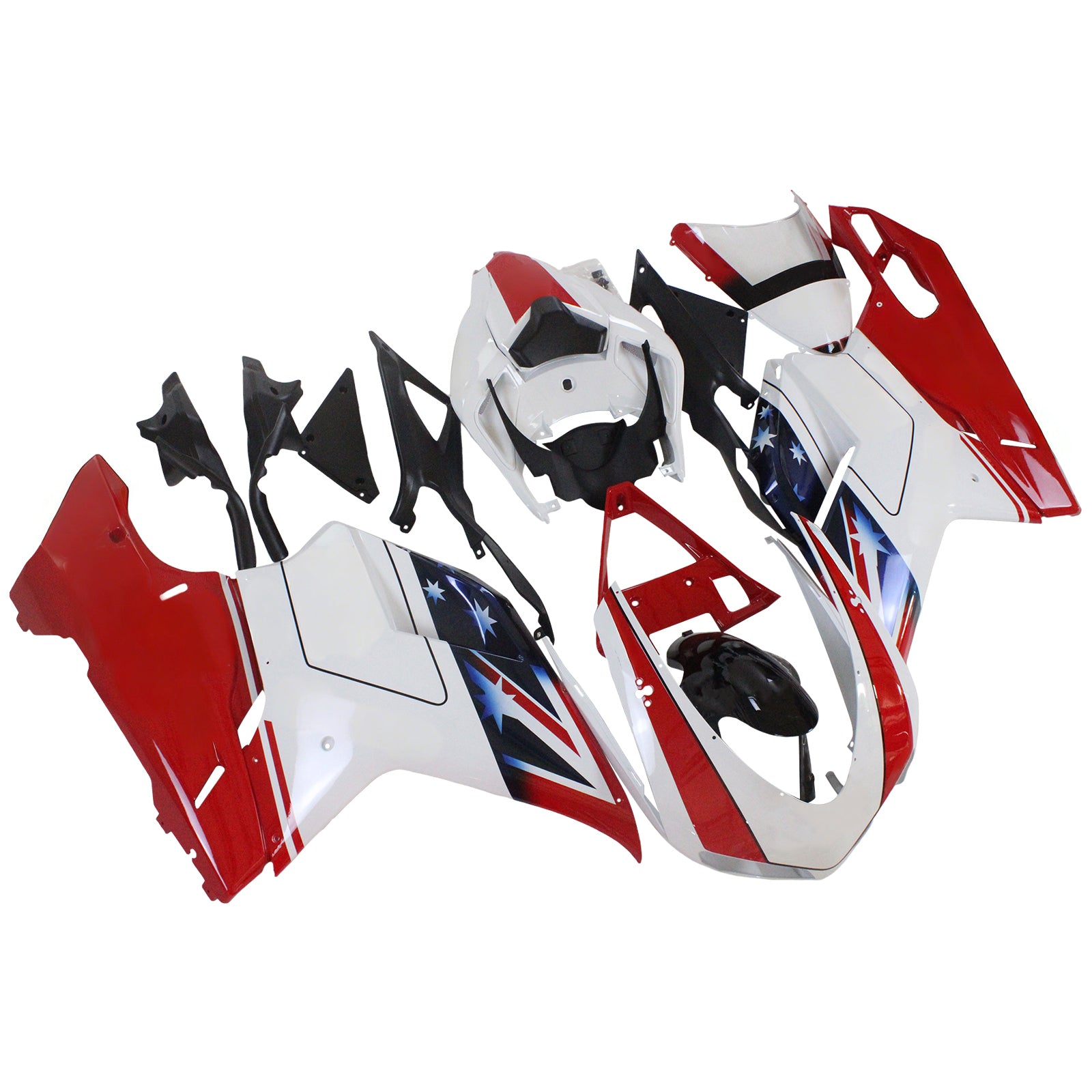 Fairing Kit Bodywork ABS fit For Ducati 1098 1198 848 2007-2011