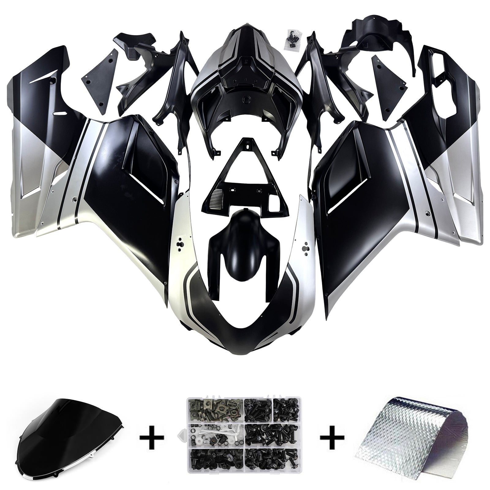 Ducati 1098 1198 848 2007-2011 Fairing Kit Bodywork ABS