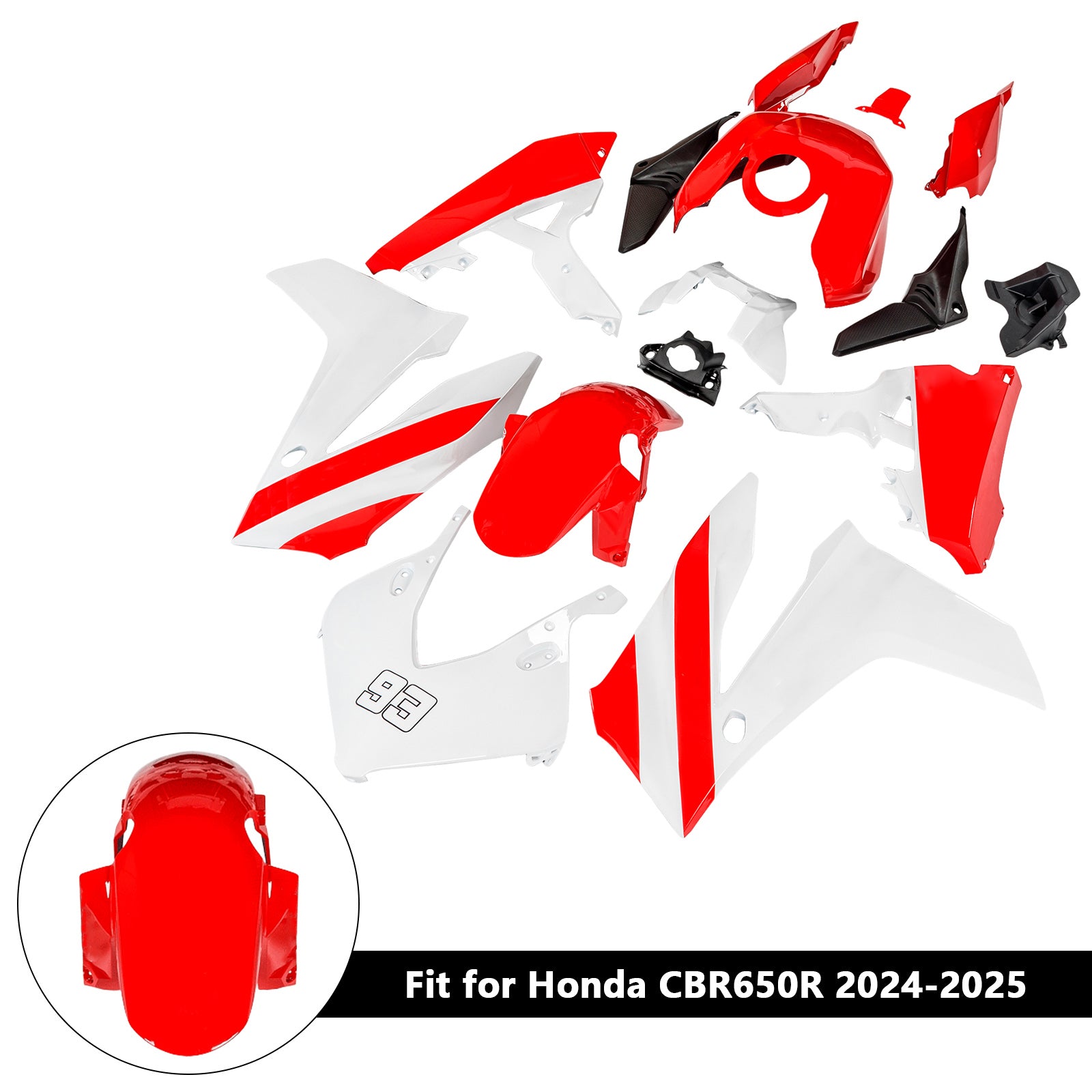 Injection ABS Plastic Bodywork Fairing Kit for Honda CBR650R 2024-2025 02#