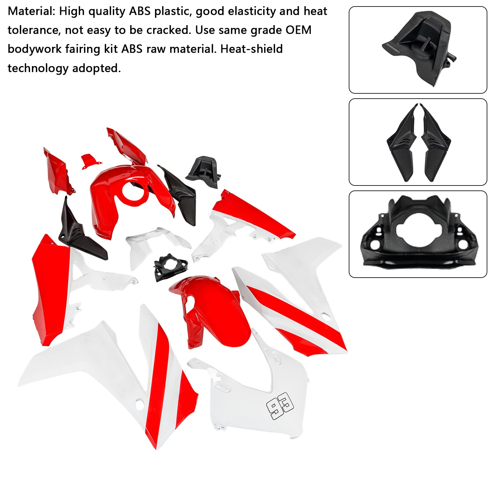 Injection ABS Plastic Bodywork Fairing Kit for Honda CBR650R 2024-2025 02#