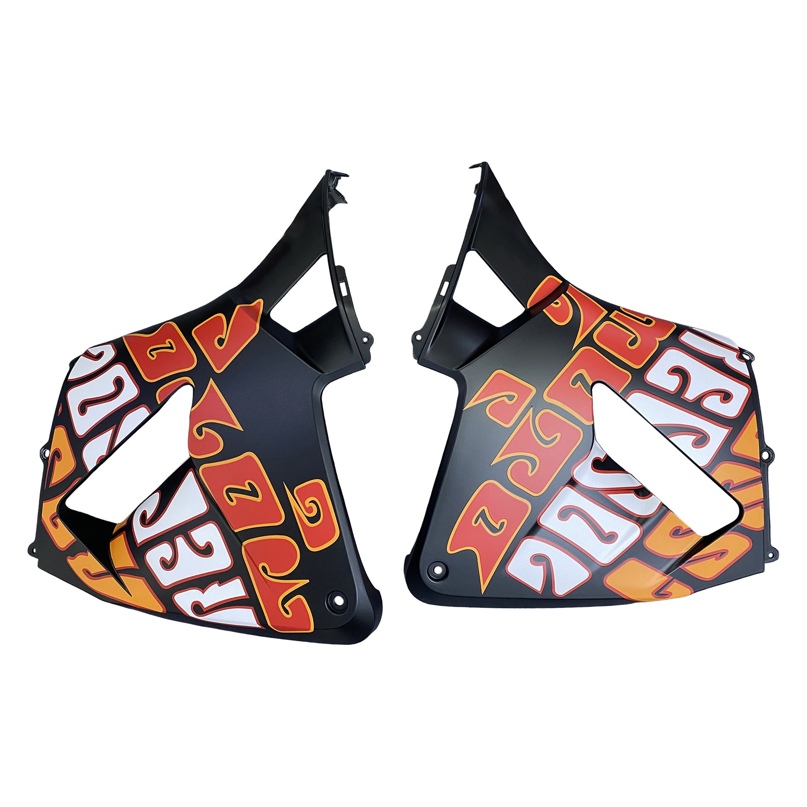 페어링 2003-2004 혼다 CBR 600 RR 블랙 매트 발렌티노 로시 모토 제네릭