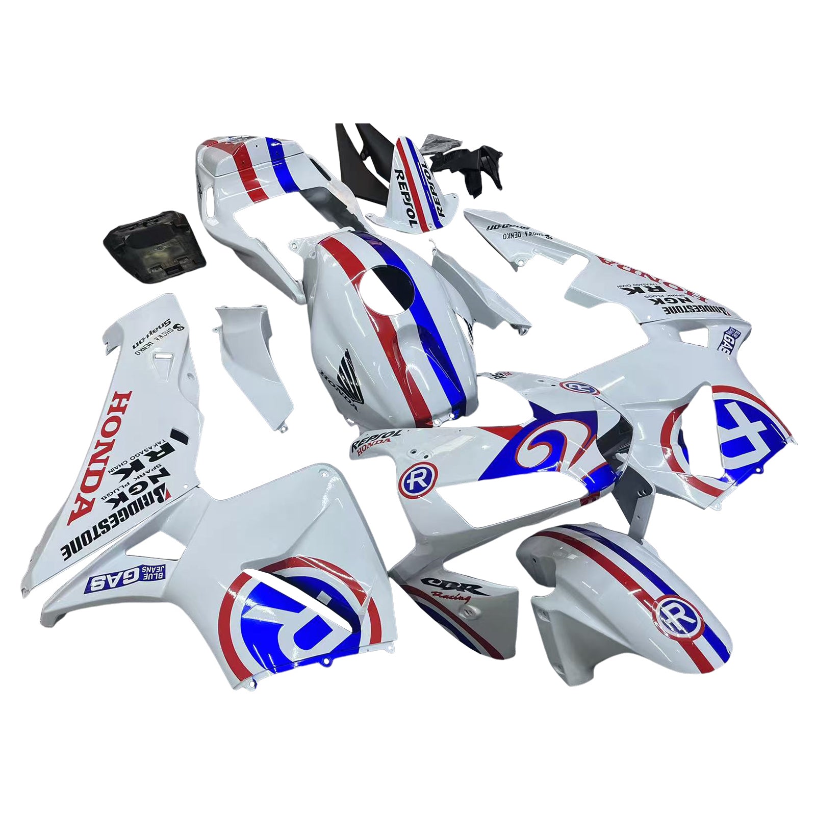 Fairings 2003-2004 Honda CBR 600 RR No.2 White Repsol  Generic