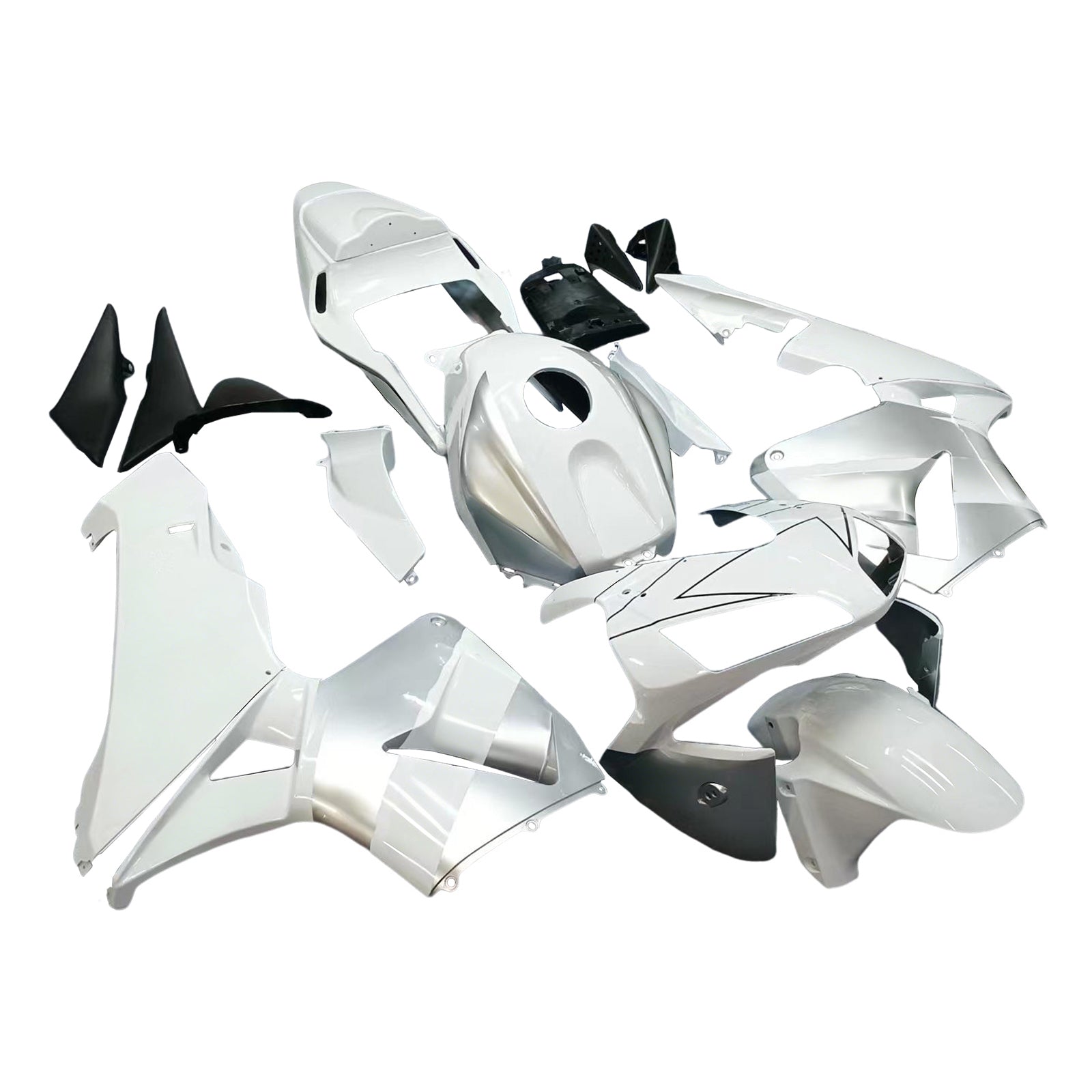 Fairings 2003-2004 Honda CBR 600 RR White & Silver Repsol  Generic
