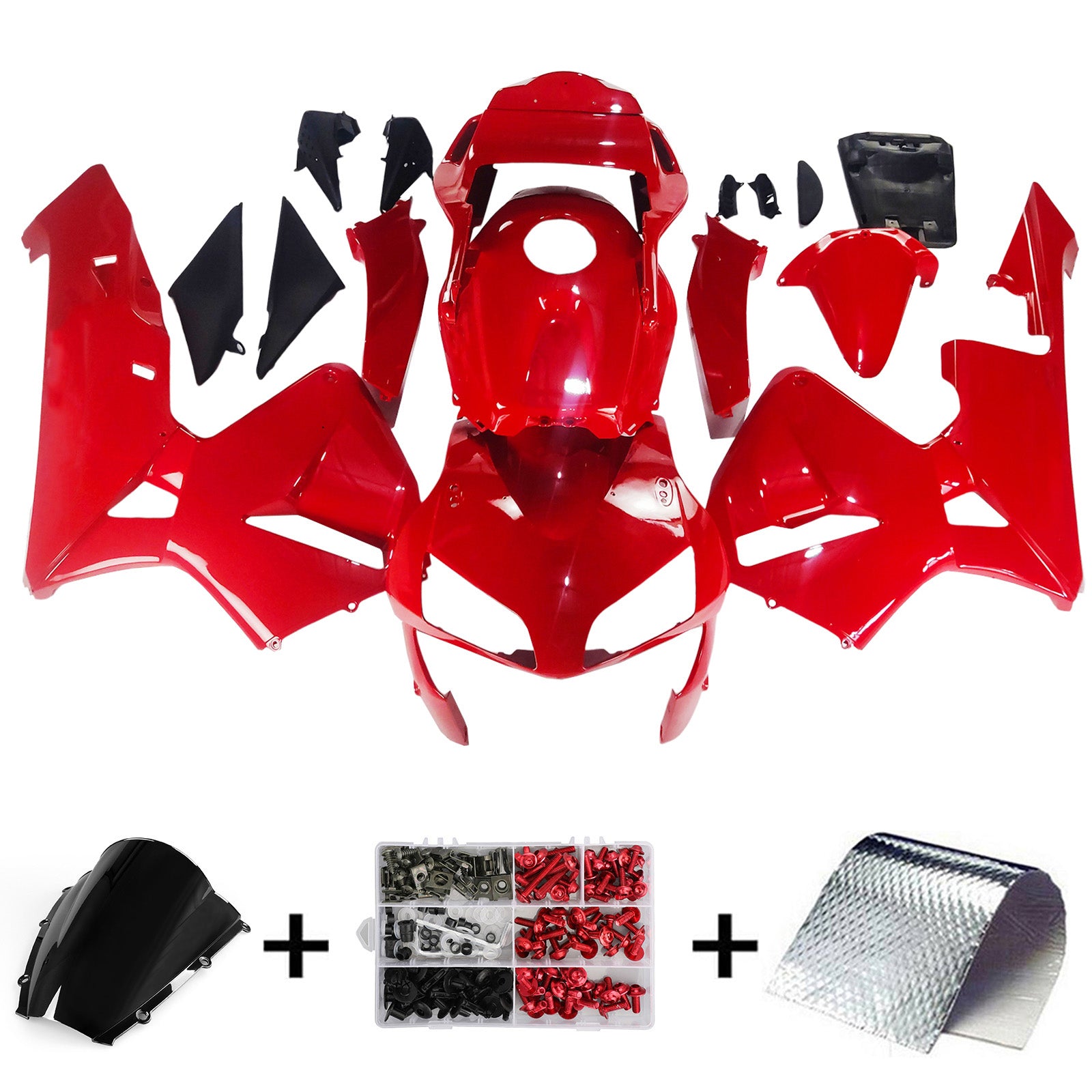 Fairings 2003-2004 Honda CBR 600 RR Red Honda  Generic