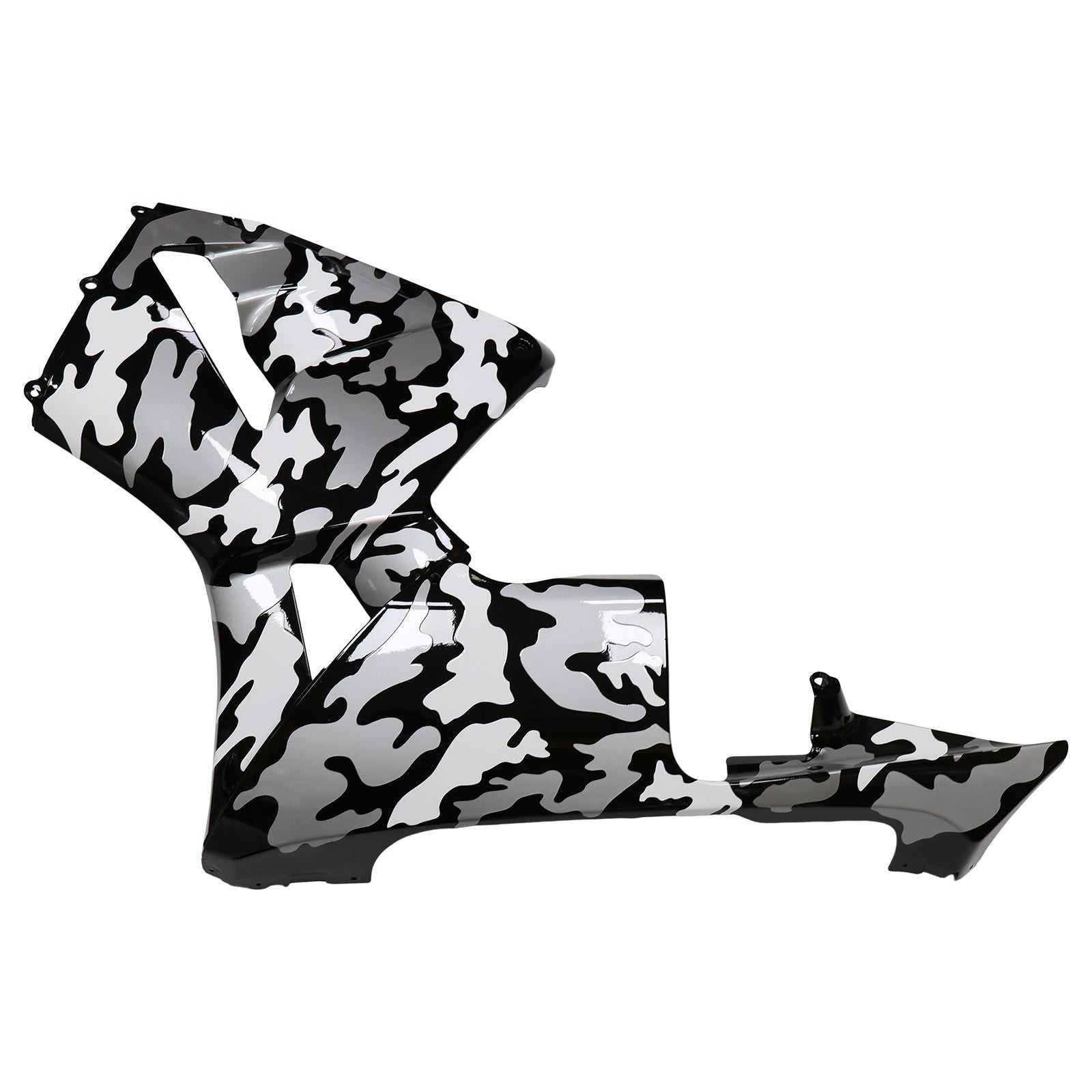 Fairings 2003-2004 Honda CBR 600 RR Blk Wht Silver Camouflage  Generic