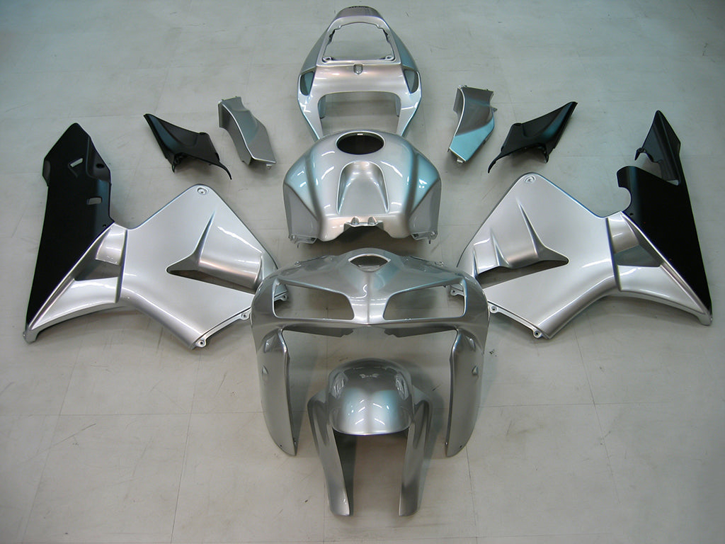 Fairings 2005-2006 Honda CBR 600 RR Silver & Black CBR  Generic