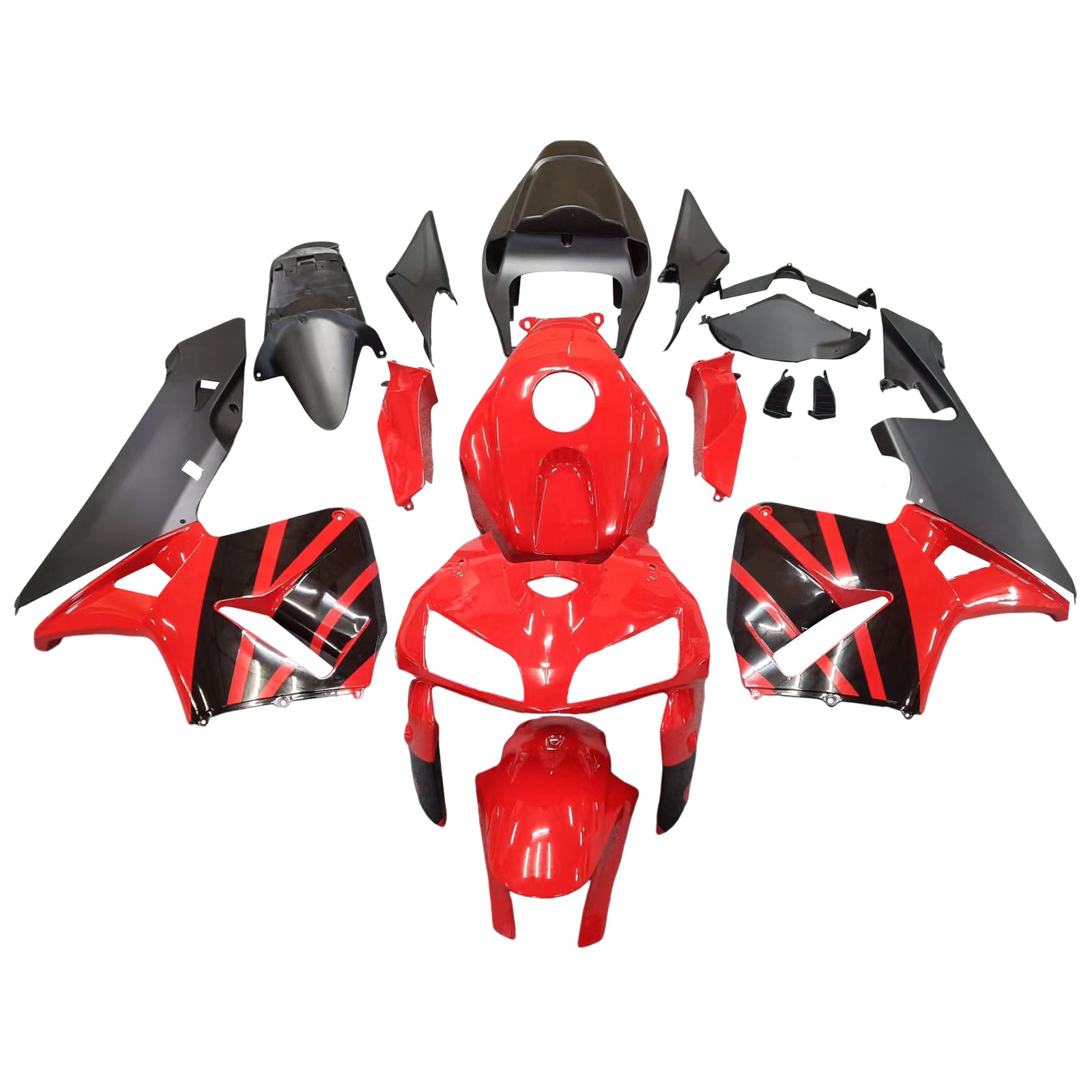Fairings 2005-2006 Honda CBR600 RR Red & Black CBR  Generic