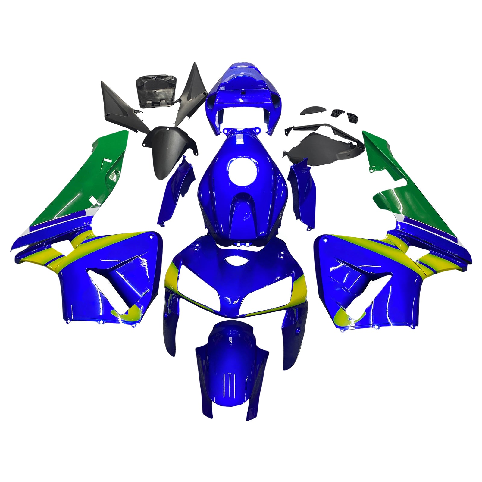 Fairings 2005-2006 Honda CBR 600 RR Blue & Green Movistar Generic