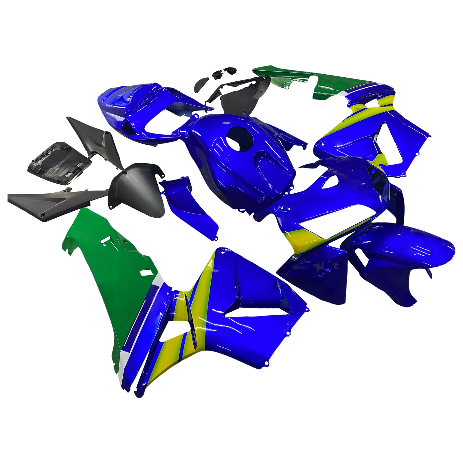 Fairings 2005-2006 Honda CBR 600 RR Blue & Green Movistar Generic