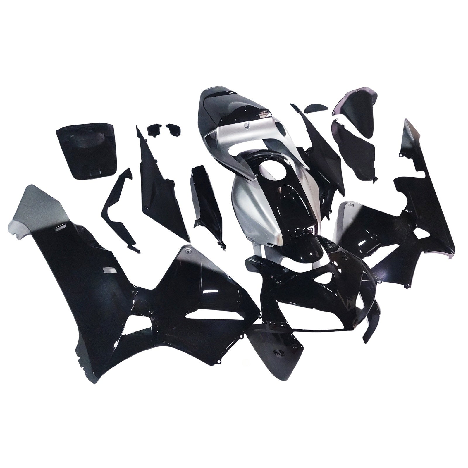 Fairings 2005-2006 Honda CBR 600 RR Black & Silver SevenStars  Generic