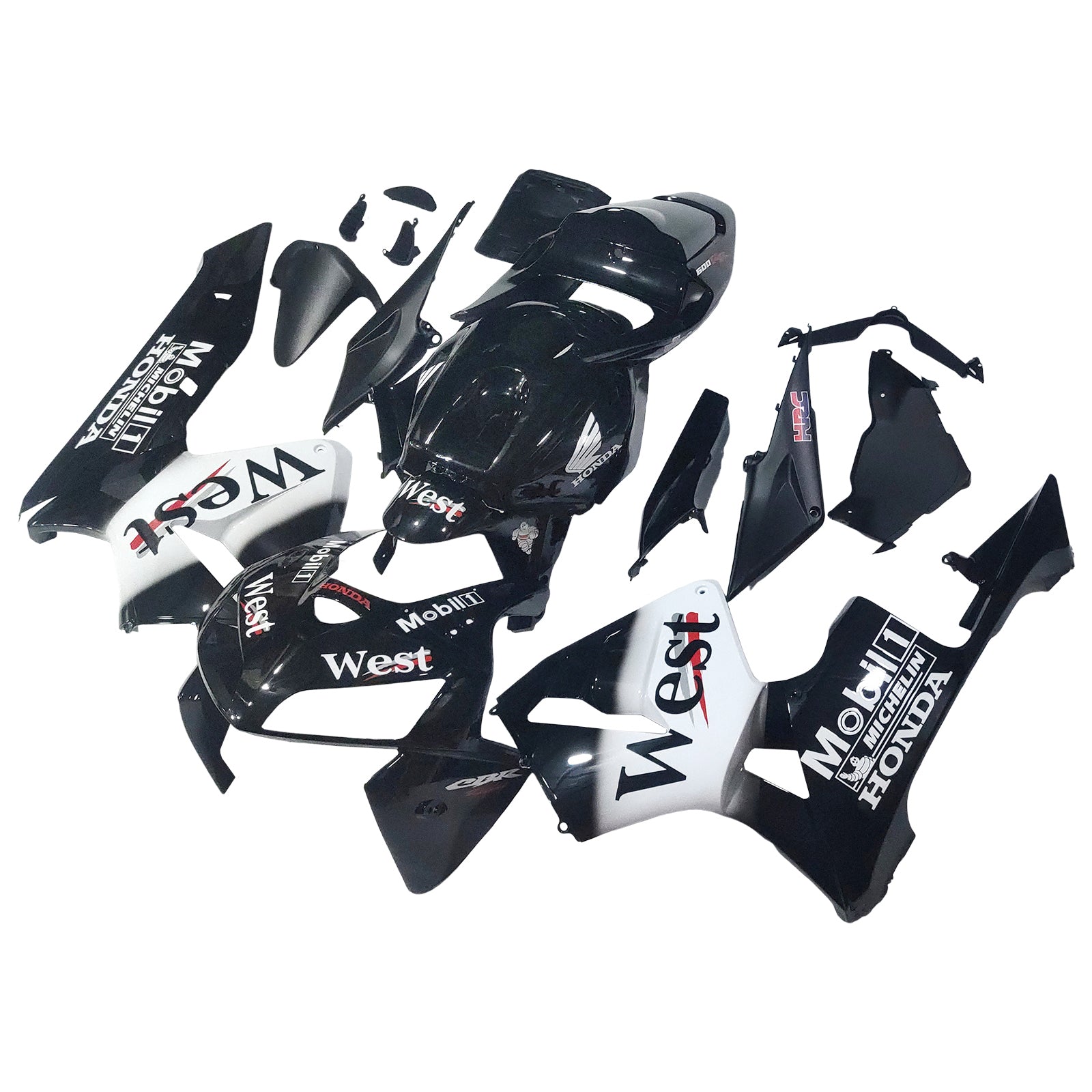 Fairings 2005-2006 Honda CBR 600 RR Black West  Generic