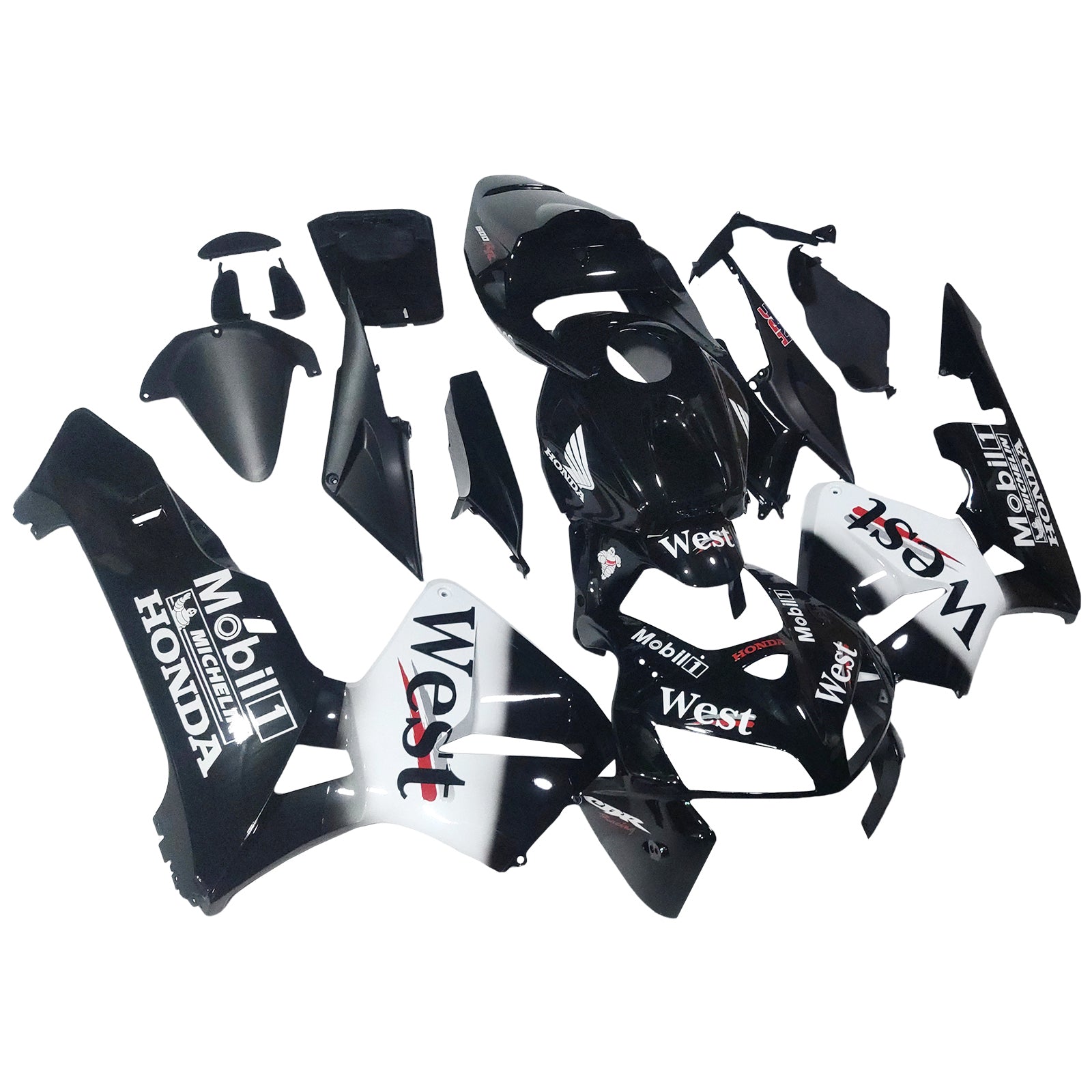 Fairings 2005-2006 Honda CBR 600 RR Black West  Generic
