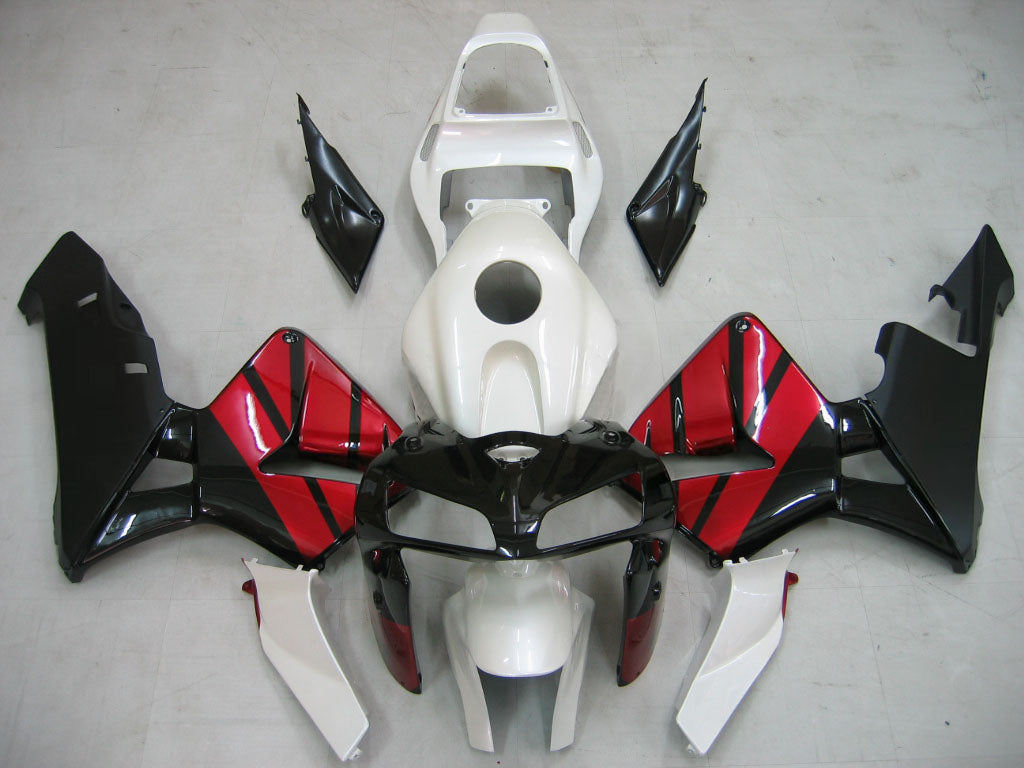 페어링 2005-2006 혼다 CBR 600 RR 블랙 레드 실버 CBR 제네릭