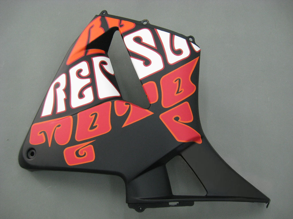 Fairings 2005-2006 Honda CBR 600 RR Black Matte Valentino Rossi Generic