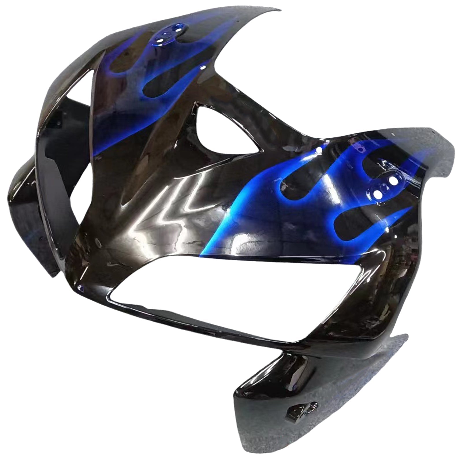 Fairings 2005-2006 Honda CBR 600 RR Black & Blue Flame Generic
