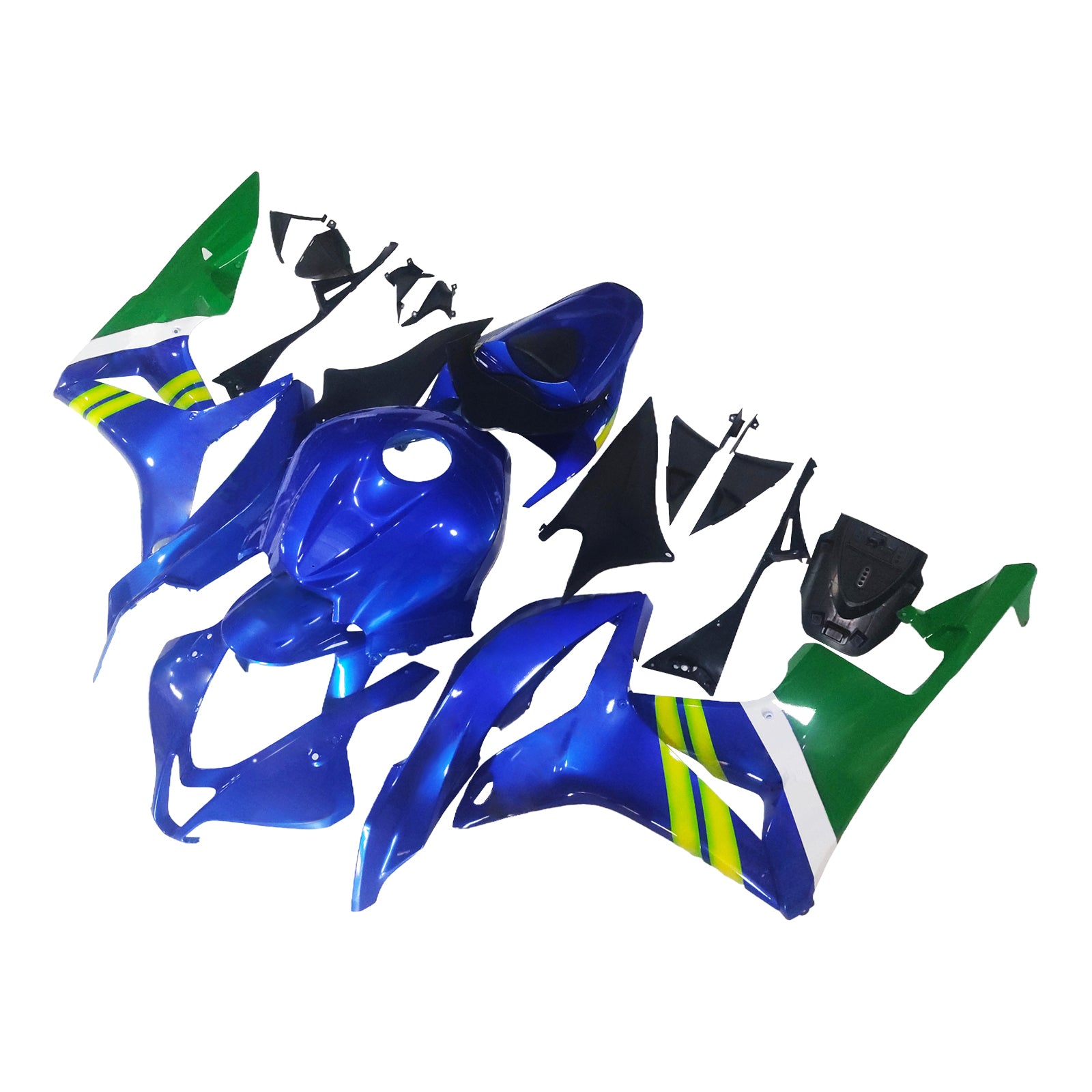 Fairings 2007-2008 Honda CBR 600 RR Blue & Green Movistar