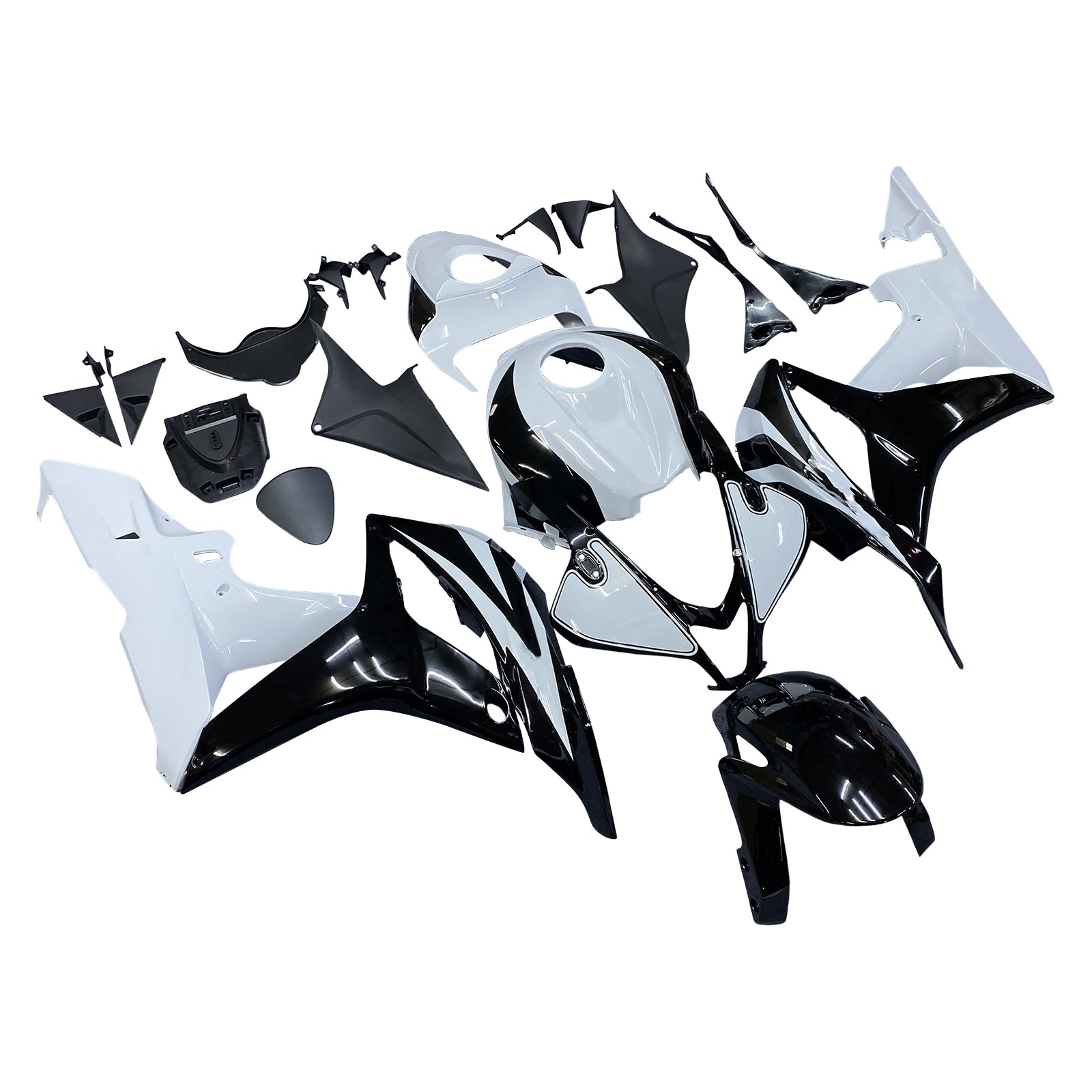 Fairings 2007-2008 Honda CBR 600 RR Black & White CBR Generic