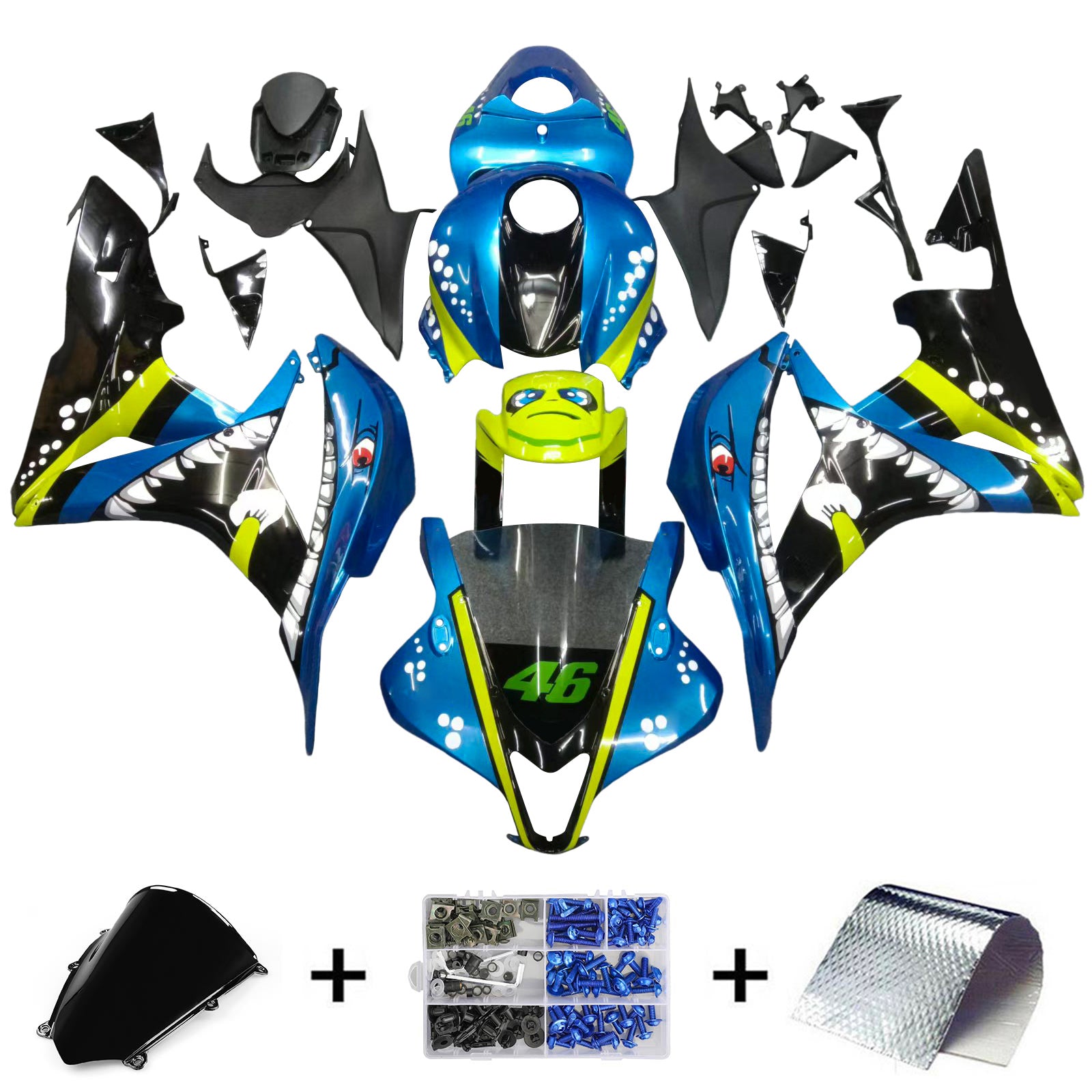 Honda CBR600RR 2007-2008 F5 Fairing Kit Bodywork Plastic ABS