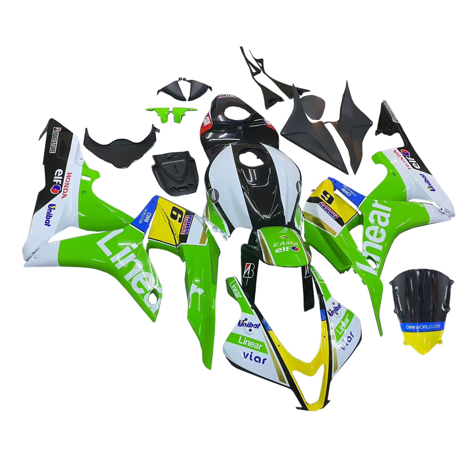 Honda CBR600RR 2007-2008 F5 Fairing Kit Bodywork Plastic ABS