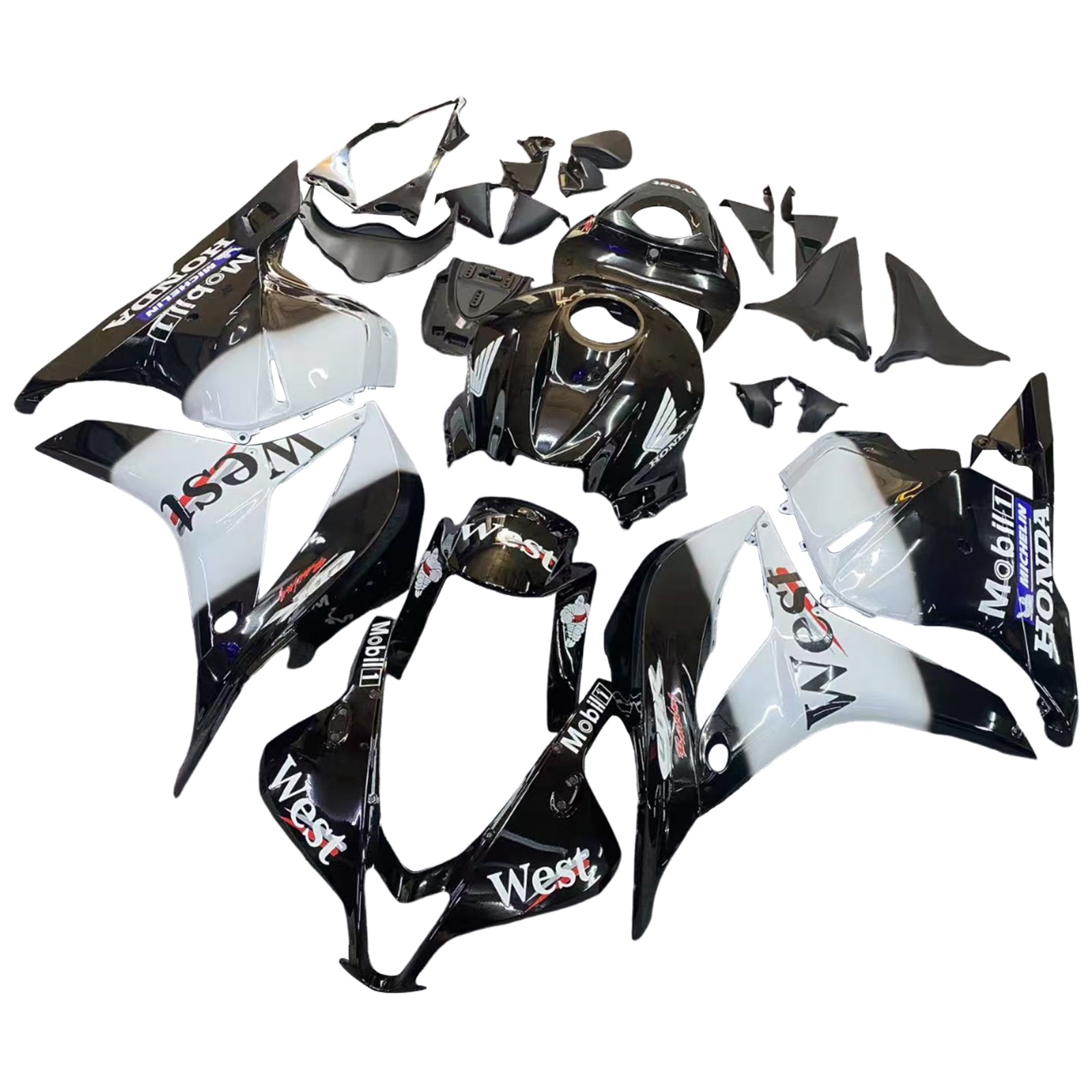 Fairings 2009-2012 Honda CBR 600 RR Black West CBR  Generic