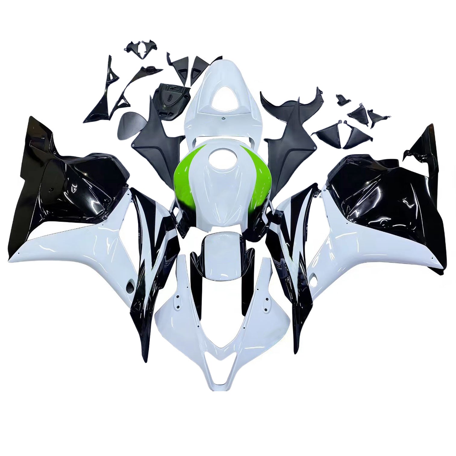 Fairings 2009-2012 Honda CBR 600 RR White & Black Hannspree Generic