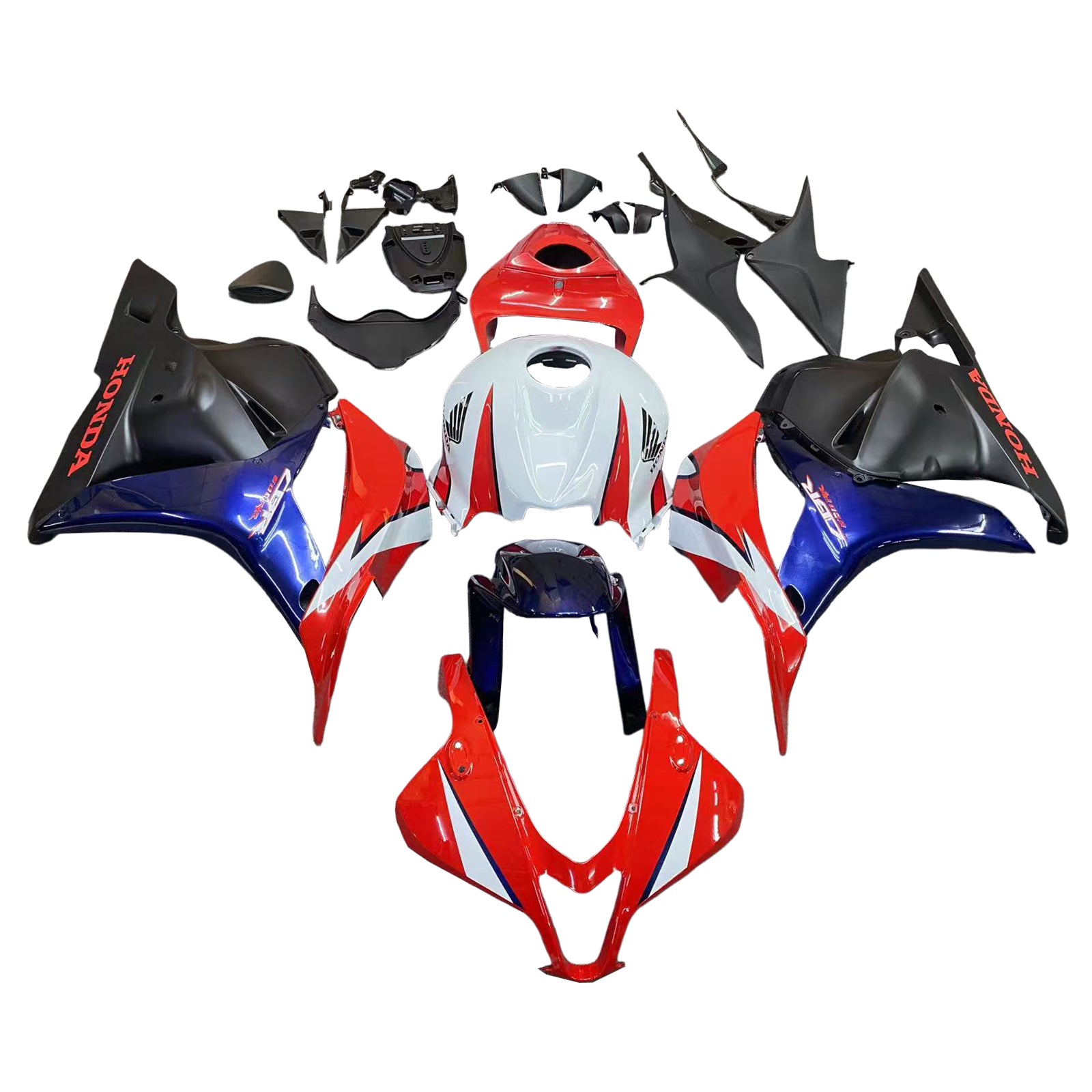 Fairings 2009-2012 Honda CBR 600 RR Red White Blue CBR  Generic