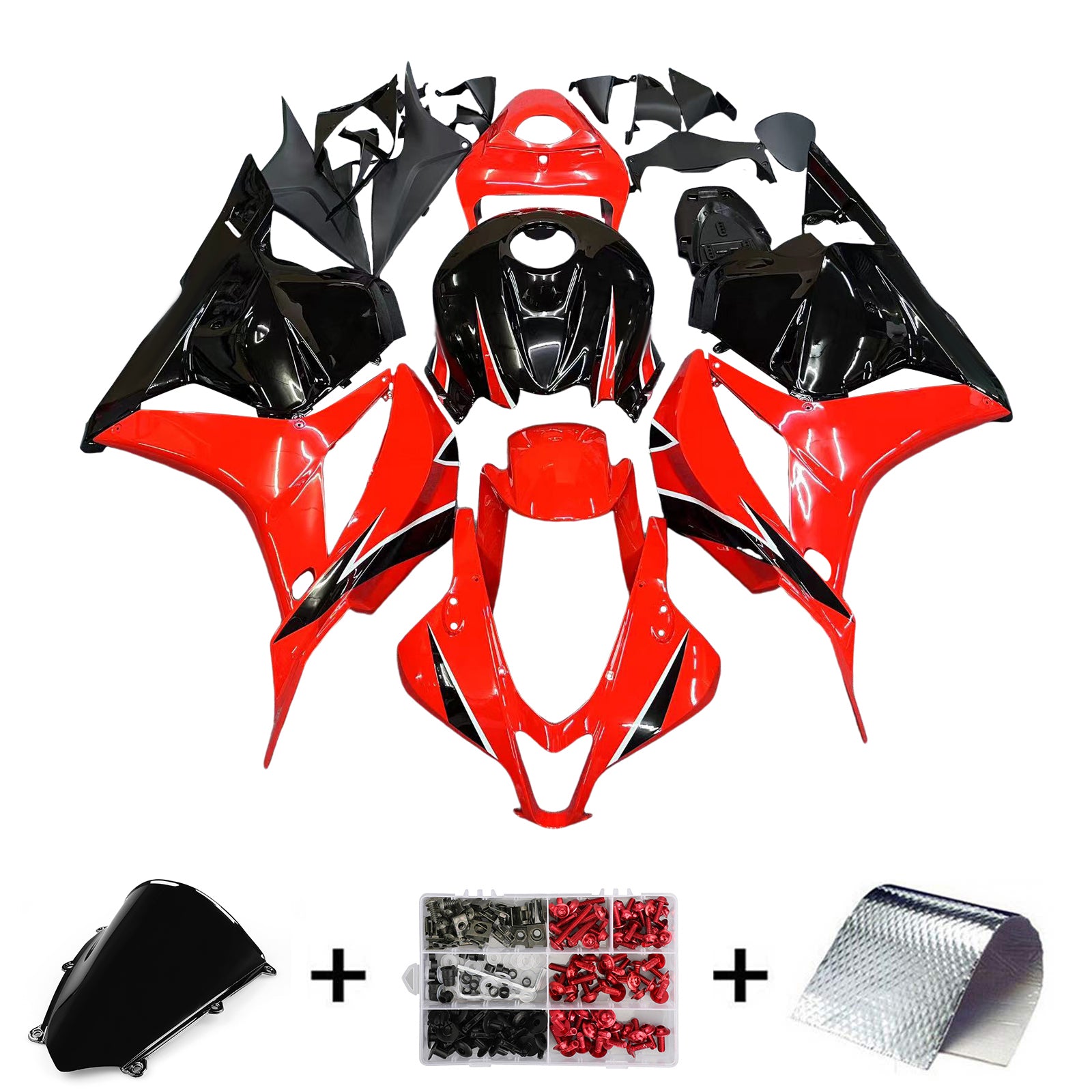 Fairings 2009-2012 Honda CBR 600 RR Red & Black Honda CBR Generic