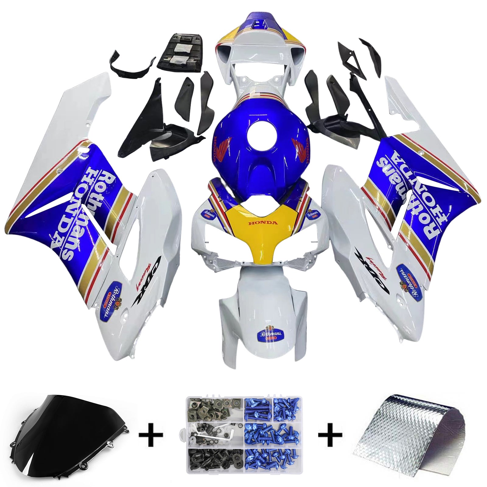 Fairings 2004-2005 Honda CBR 1000 RR متعدد الألوان Rothmans Honda Generic