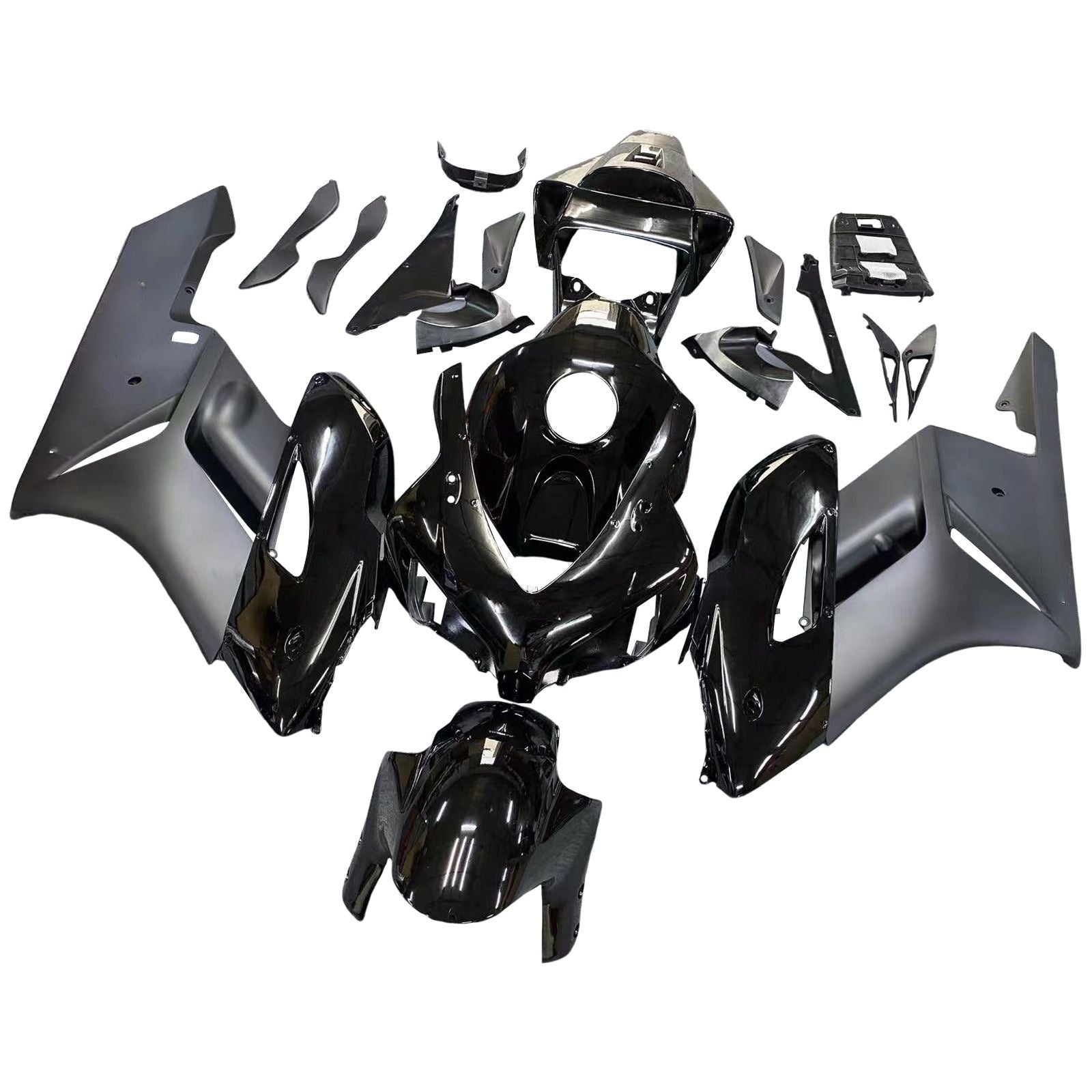 Fairings 2004-2005 Honda CBR 1000 RR All Black RR Honda  Generic