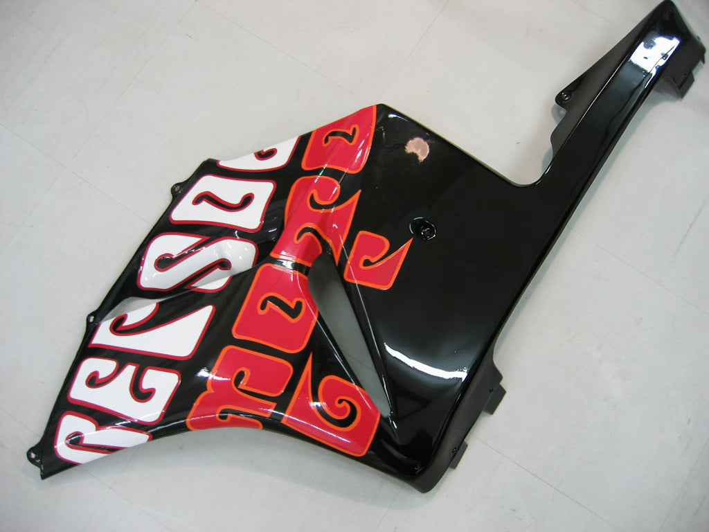 Fairings 2004-2005 Honda CBR 1000 RR Black Green Valentino Rossi Generic