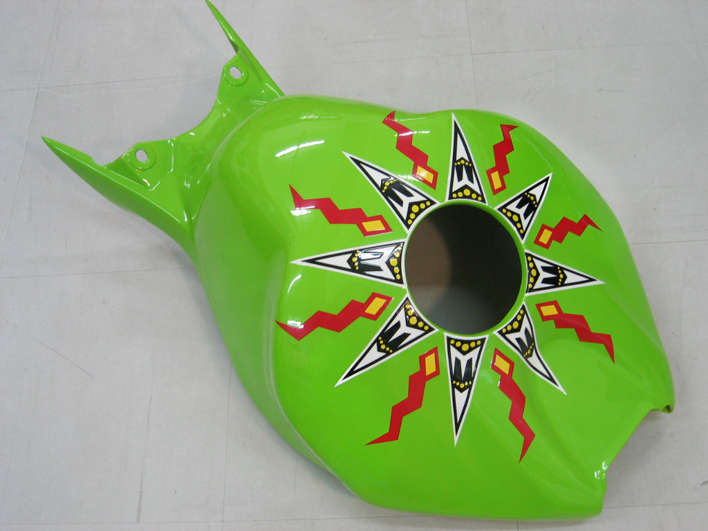 Fairings 2004-2005 Honda CBR 1000 RR Black Green Valentino Rossi Generic