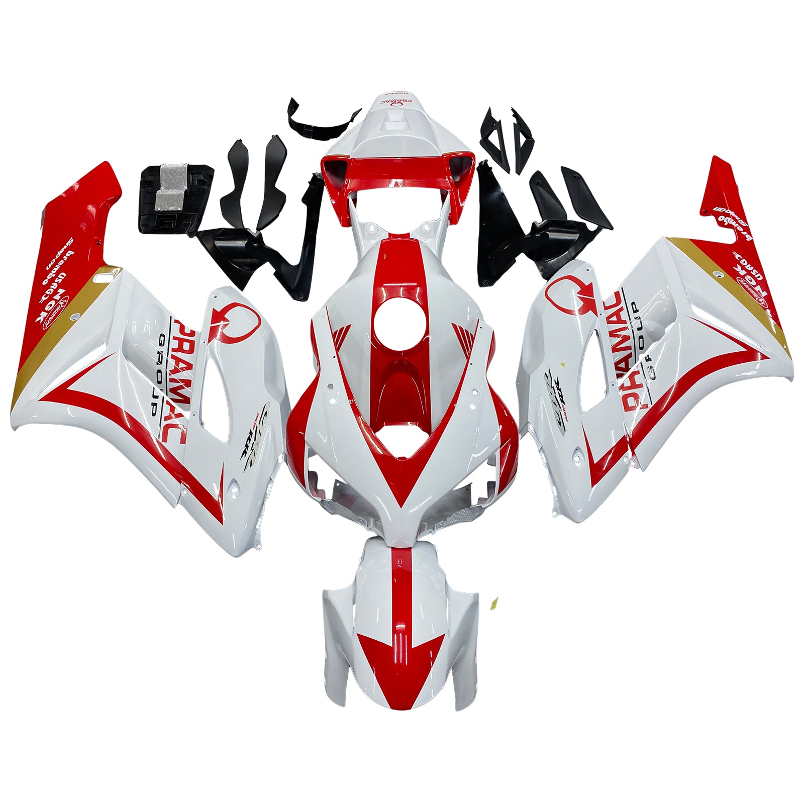 Fairings 2004-2005 Honda CBR 1000 RR أبيض أحمر Honda Generic