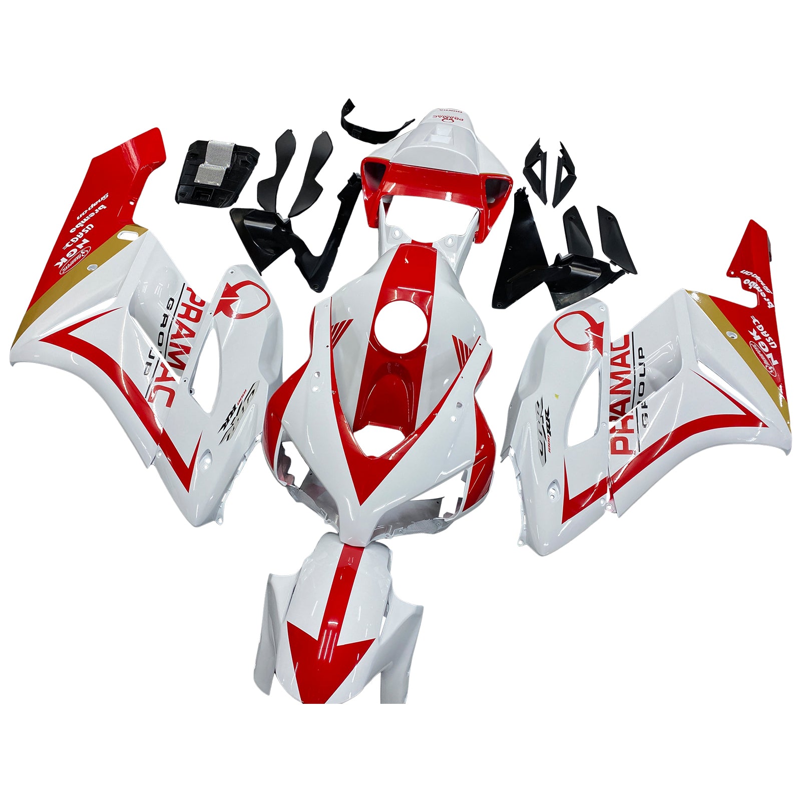 Fairings 2004-2005 Honda CBR 1000 RR أبيض أحمر Honda Generic