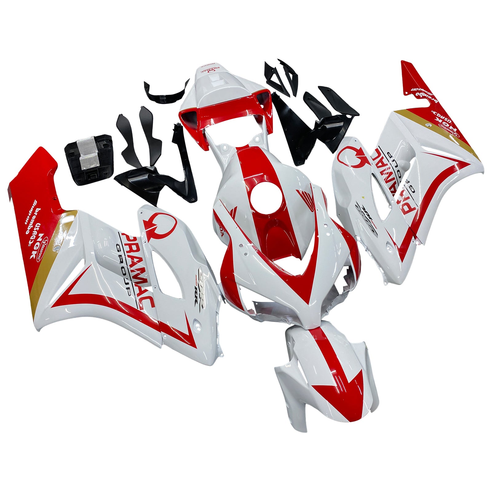 Fairings 2004-2005 Honda CBR 1000 RR أبيض أحمر Honda Generic