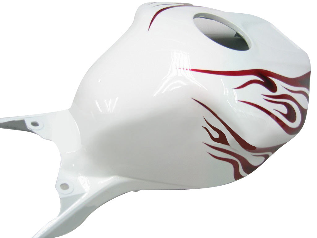 Fairings 2004-2005 Honda CBR 1000 RR White & Red Flame Shark Generic