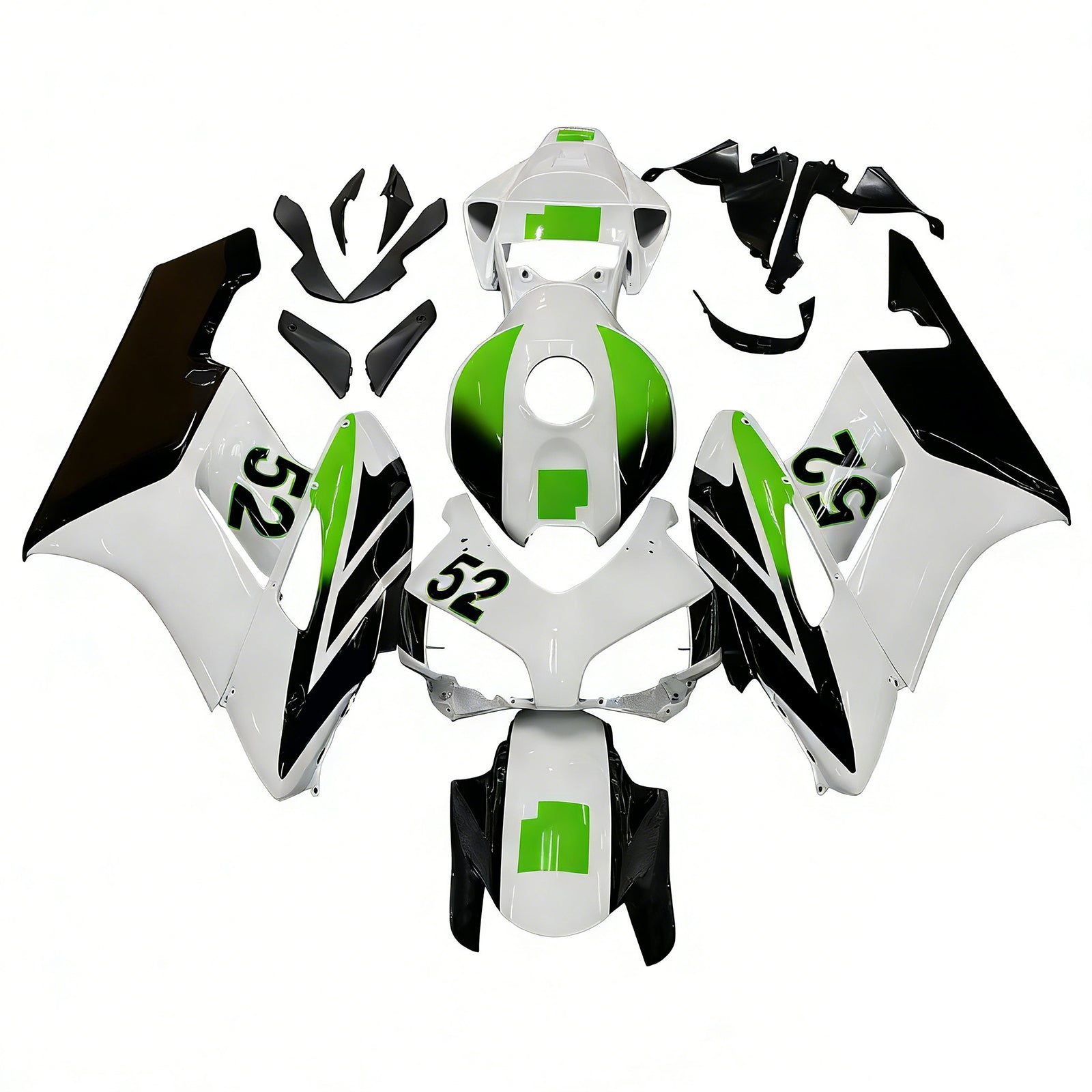 Fairings 2004-2005 Honda CBR 1000 RR White No.52 Hannspree  Generic