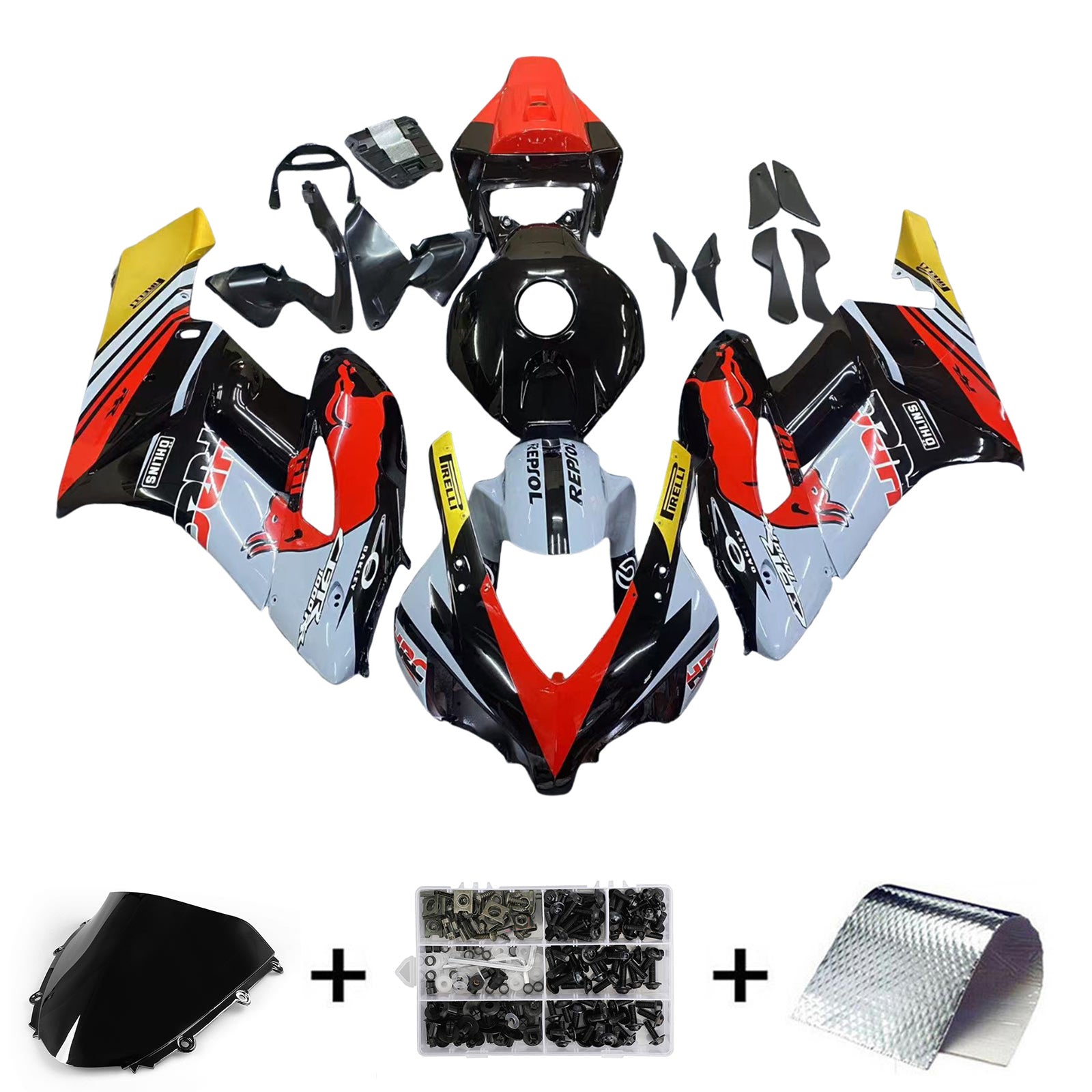 هوندا CBR1000RR 2004-2005 الهدايا المجمعة هيكل السيارة البلاستيك ABS