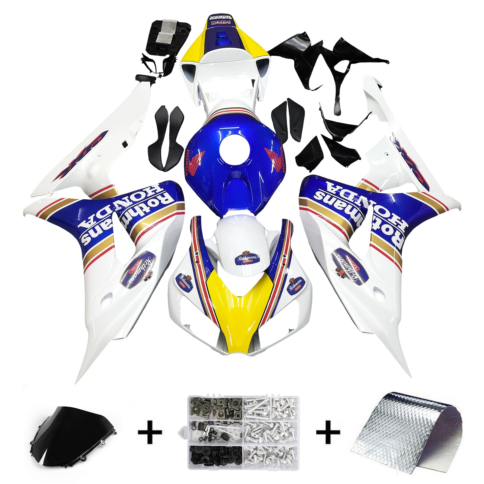 Fairings 2006-2007 Honda CBR 1000 RR Multi-Color Rothmans Honda  Generic