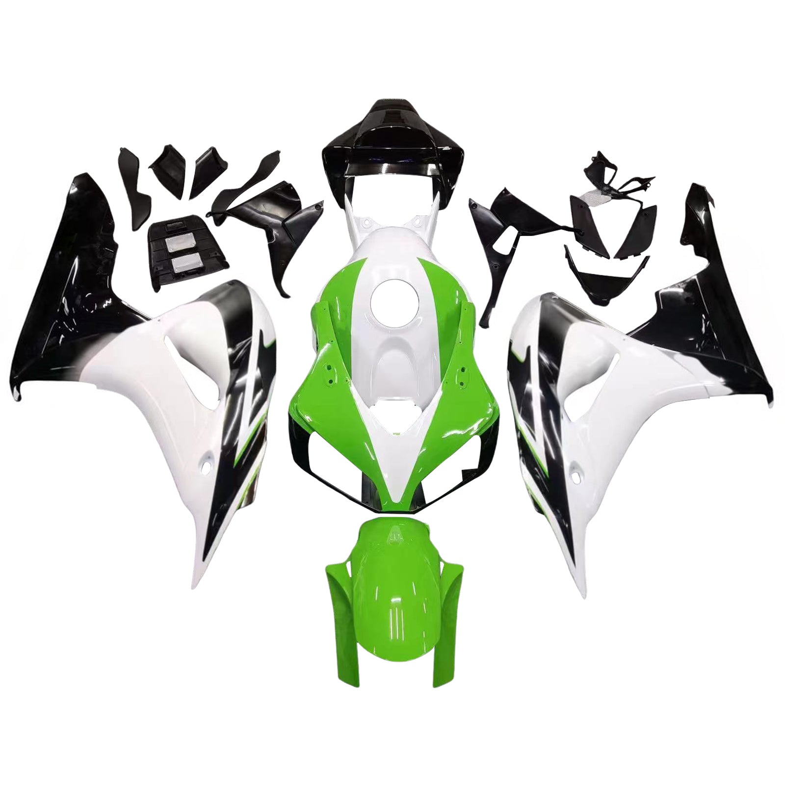 Fairings 2006-2007 Honda CBR 1000 RR White Green Black CBR Honda Generic