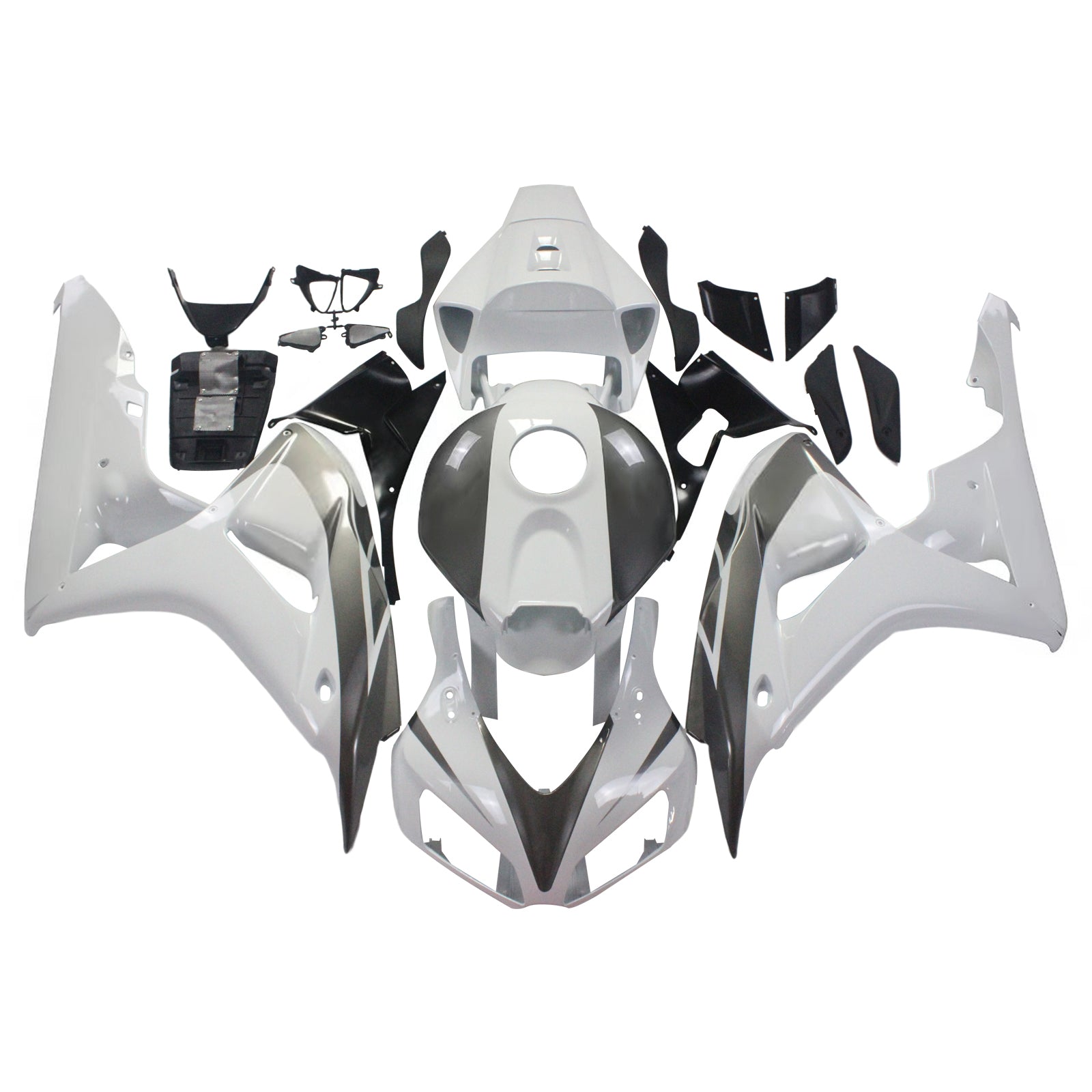 Fairings 2006-2007 Honda CBR 1000 RR White & Silver CBR Generic