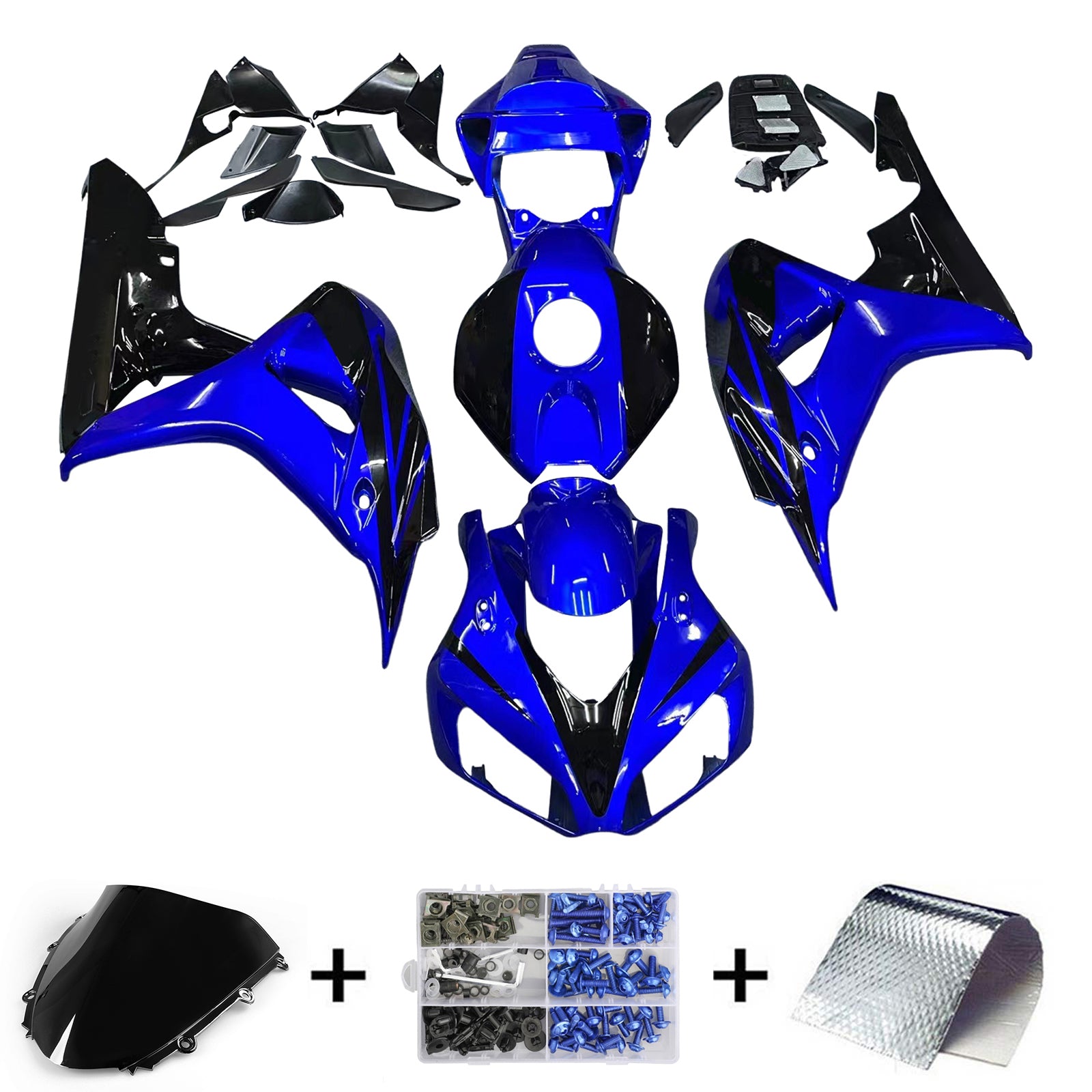 Fairings 2006-2007 Honda CBR 1000 RR Blue & Black CBR  Generic