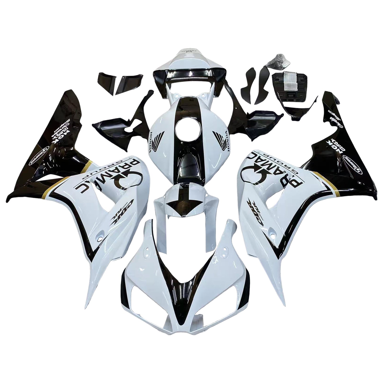 Fairings 2006-2007 Honda CBR 1000 RR White & Black CBR  Generic