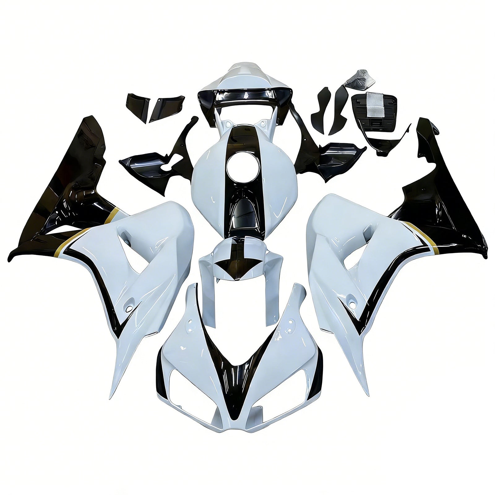 Fairings 2006-2007 Honda CBR 1000 RR White & Black CBR  Generic