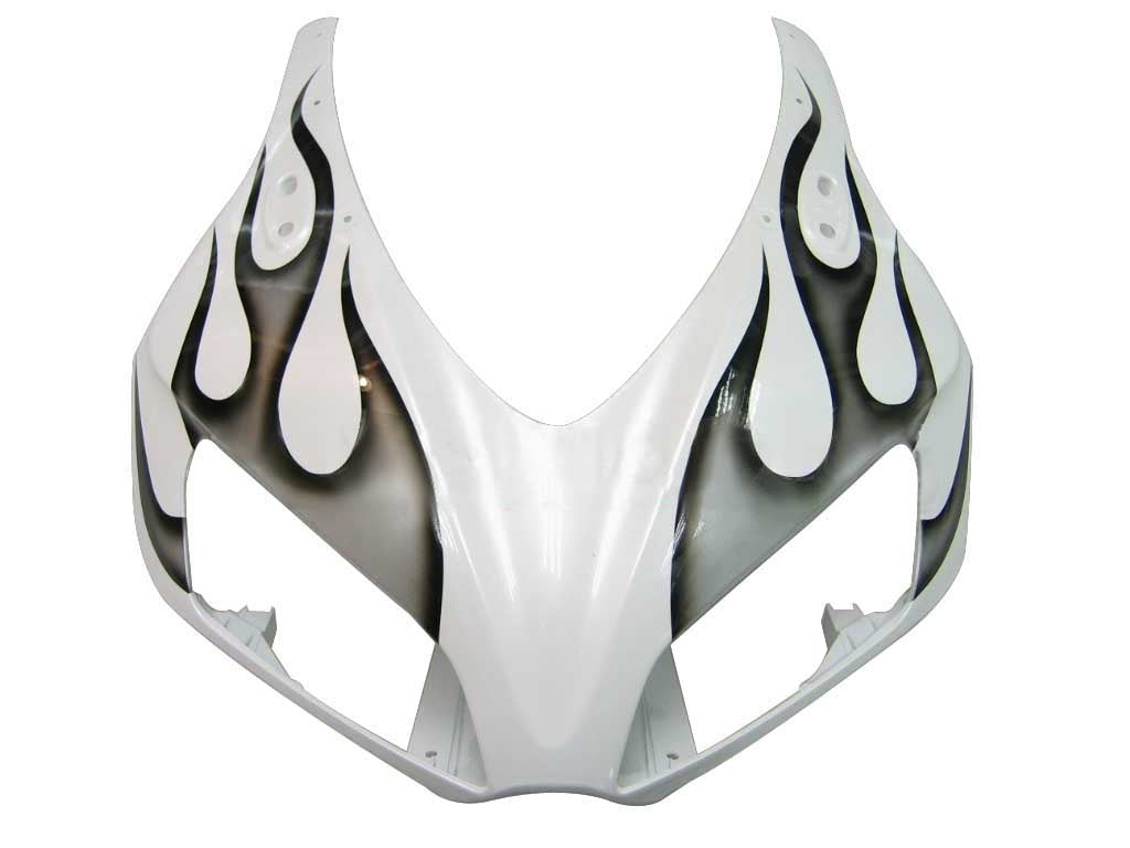 Fairings 2006-2007 Honda CBR 1000 RR White and Black Silver Flame Generic