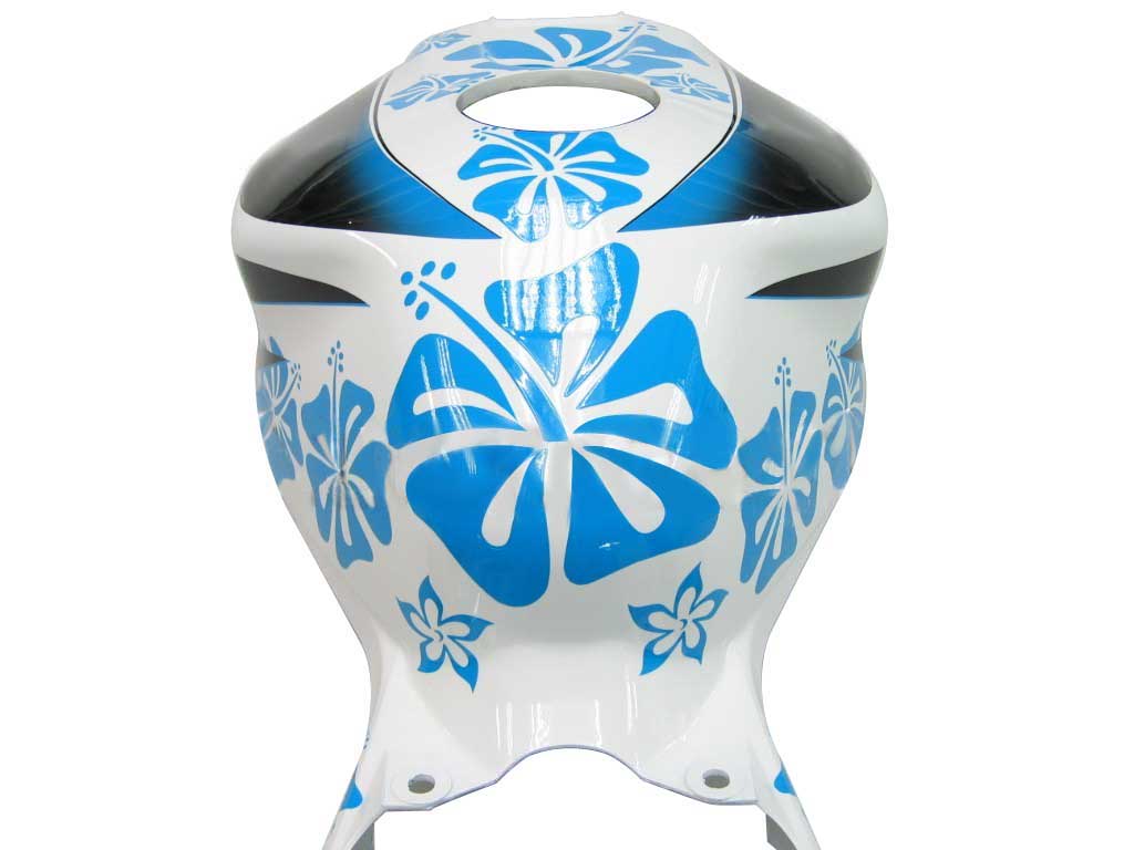 Fairings 2006-2007 Honda CBR 1000 RR White & Blue Floral Generic