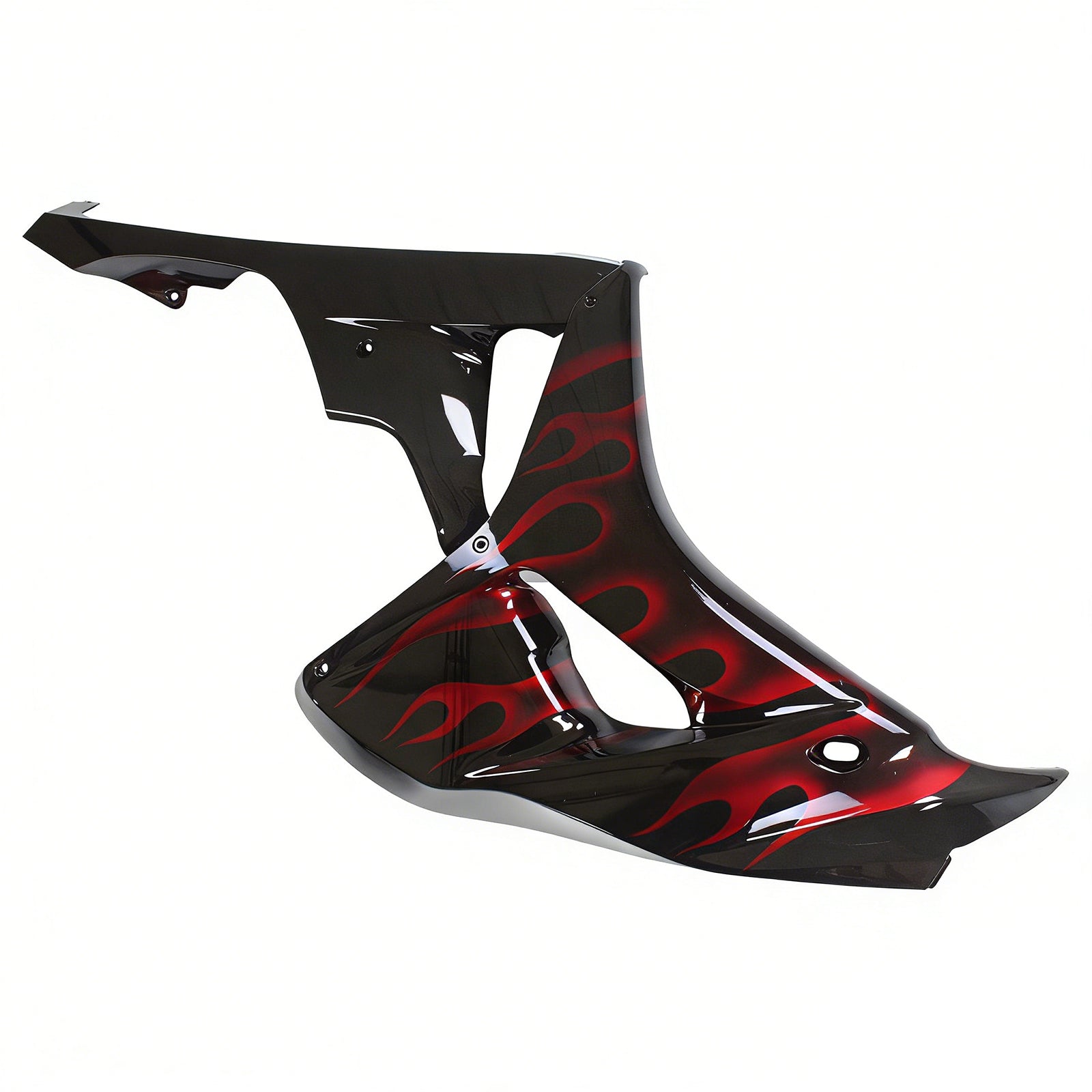 Fairings 2006-2007 Honda CBR 1000 RR Black & Red Flame Shark  Generic