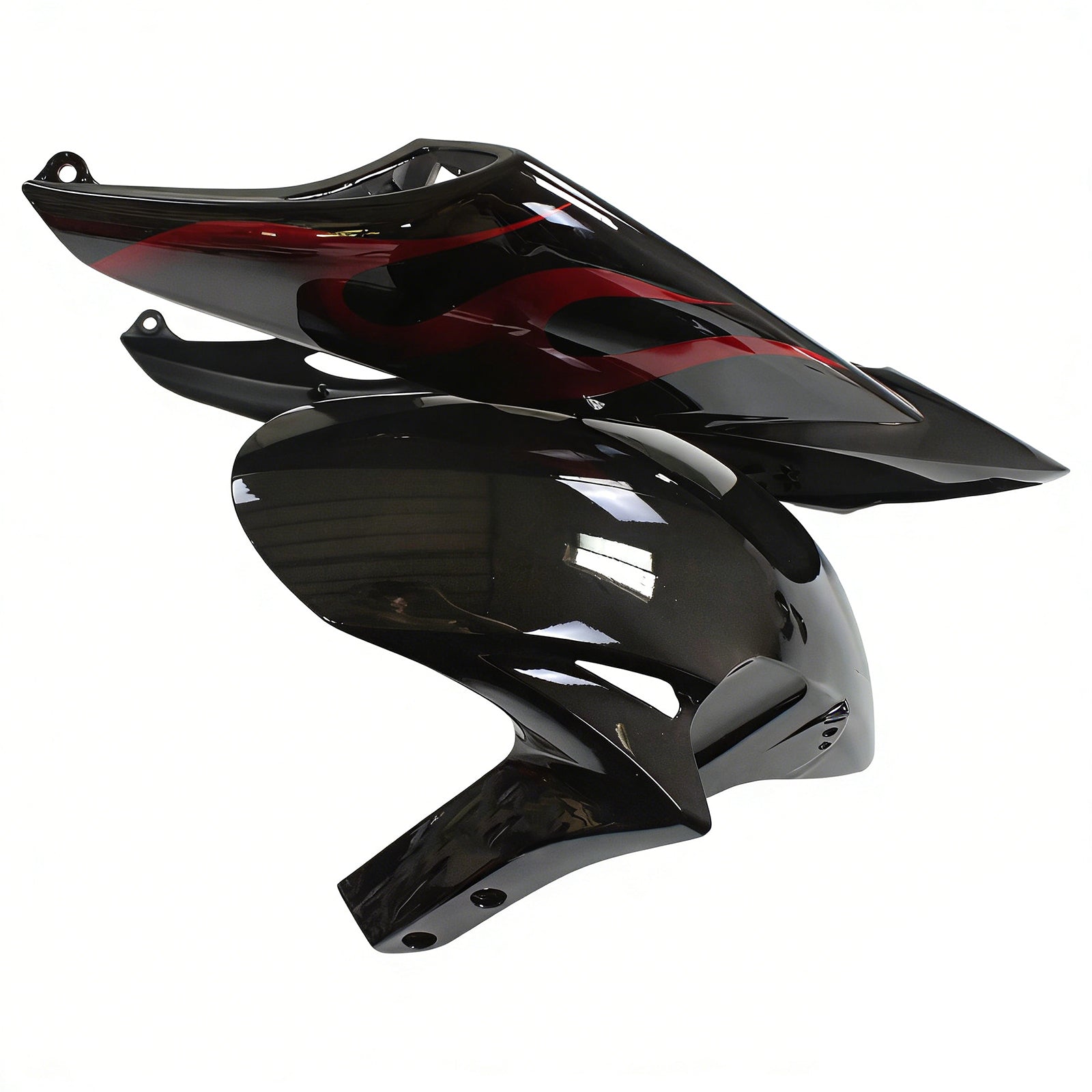 Fairings 2006-2007 Honda CBR 1000 RR Black & Red Flame Shark  Generic