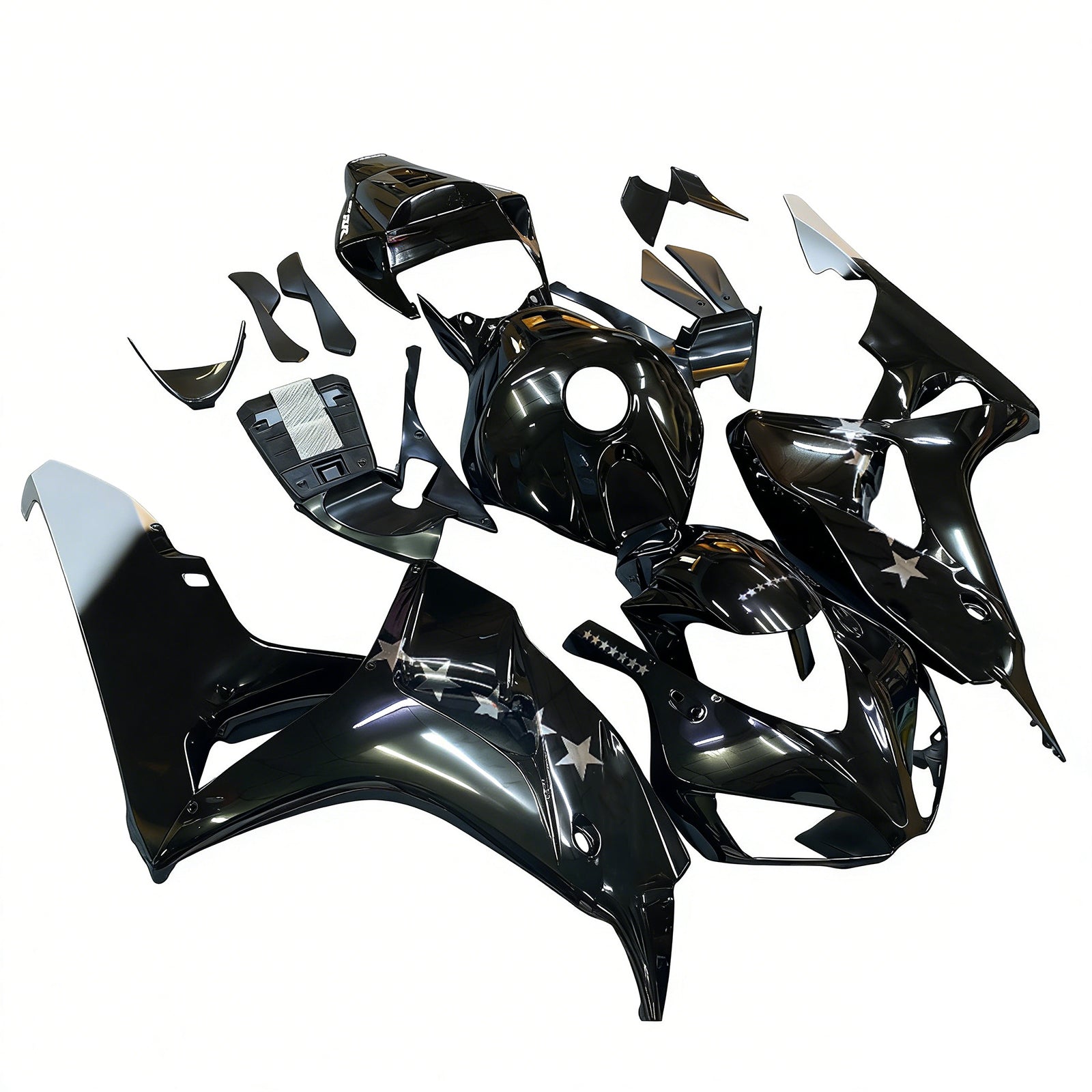 Fairings 2006-2007 Honda CBR 1000 RR Black SevenStars Generic