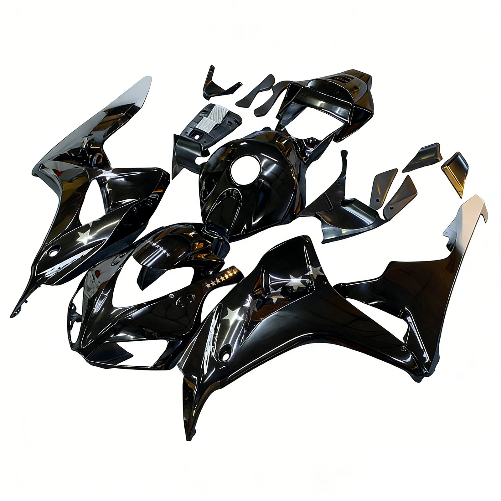 Fairings 2006-2007 Honda CBR 1000 RR Black SevenStars Generic